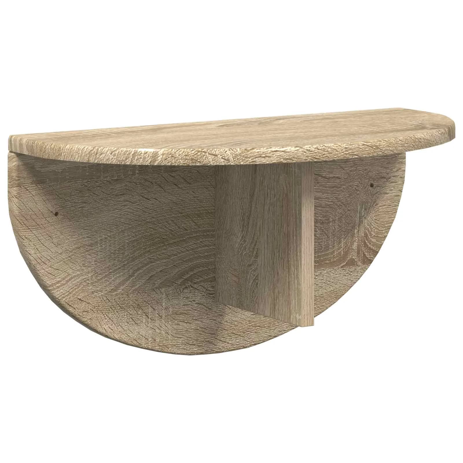 Stenska polica Montaža za steno Sonoma hrast 48 x 24 x 24 cm - slika 2