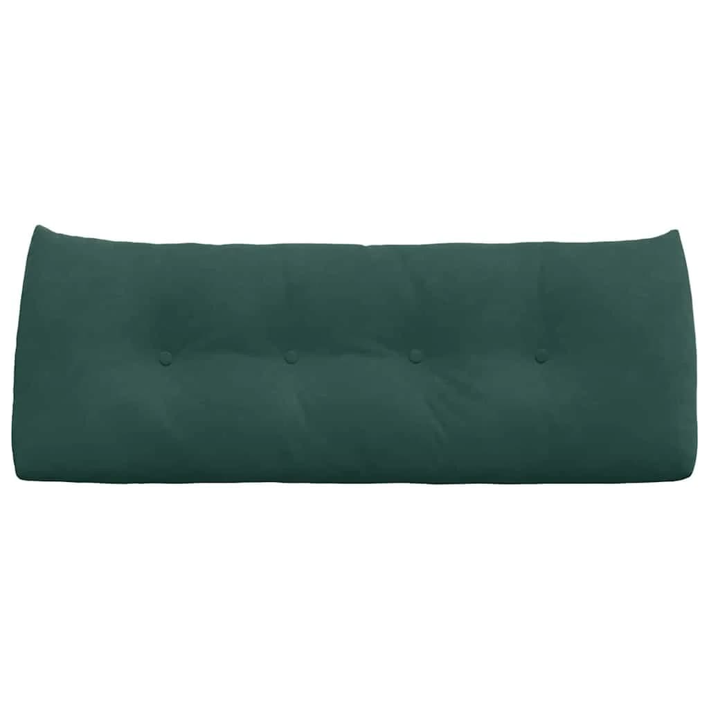 Poglavni vzglavnik Temno zelena 120 x 24 x 50 cm Žamet - slika 6