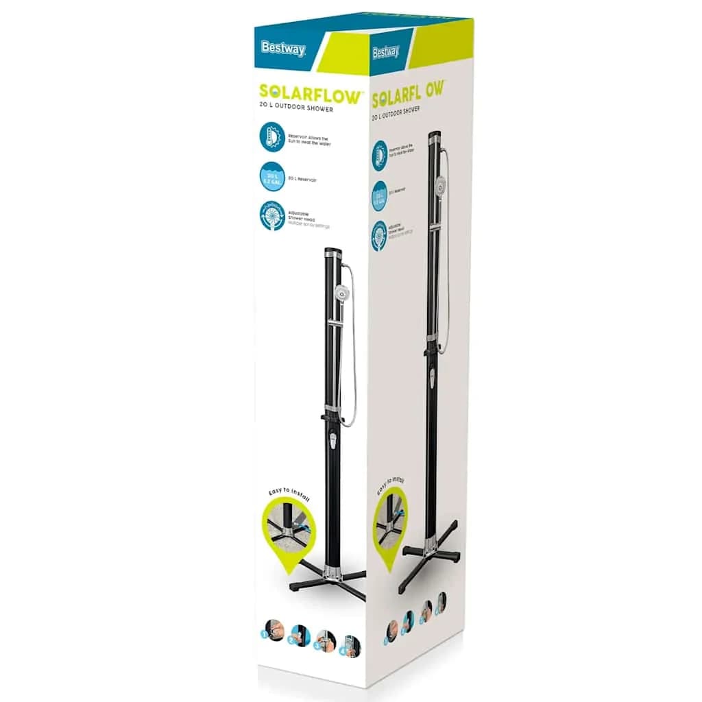 Bestway Zunanja solarna prha Solar Flow črna 20 L - slika 5
