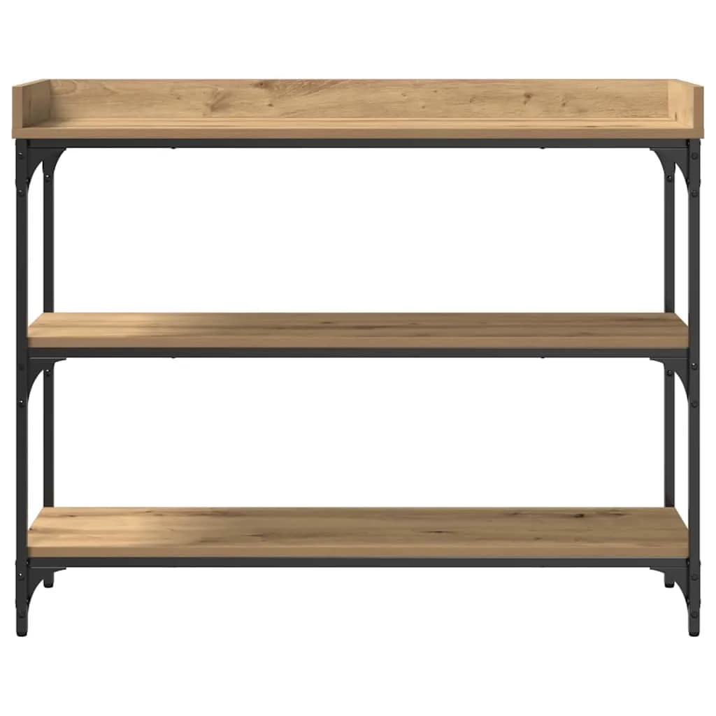 Konzolna miza artisan hrast 100 x 30 x 80 cm - slika 5