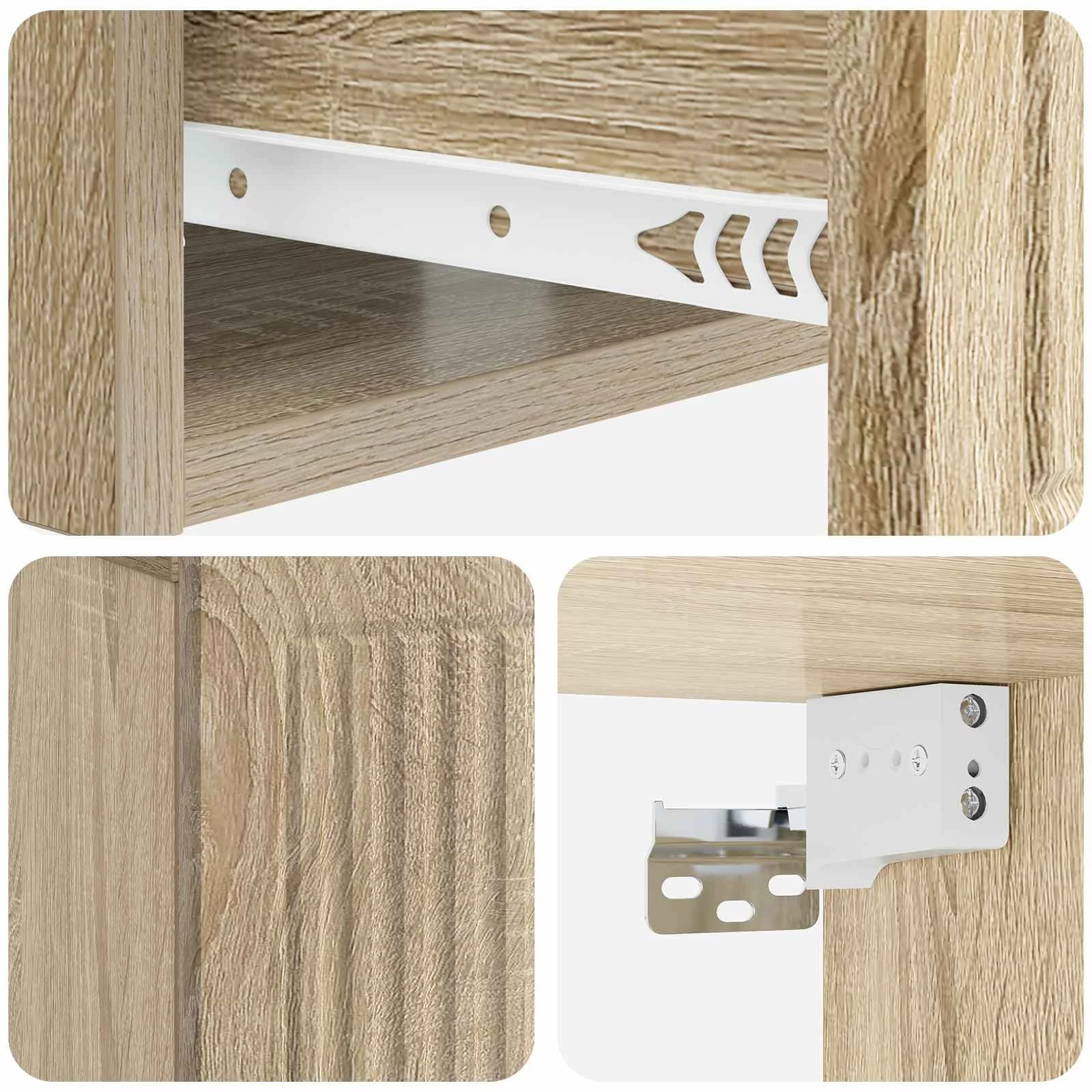 Nočna omarica 2 kos Sonoma hrast 49 x 34,5 x 20 cm - slika 10