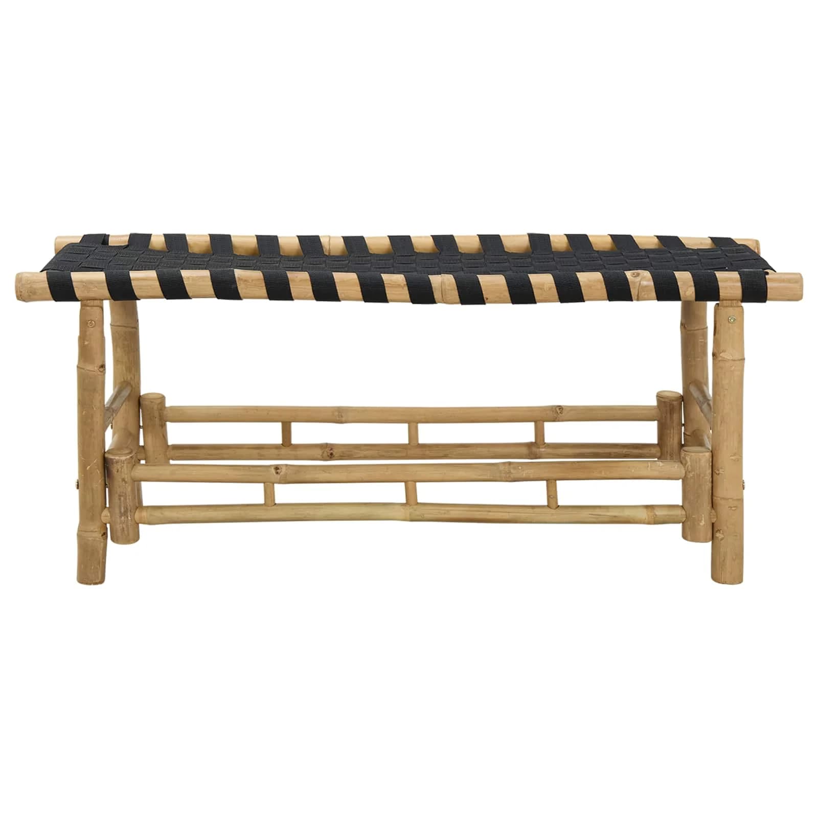 Vrtna klop 110 x 38 x 40 cm Bambus Naravna Pravokotna - slika 3