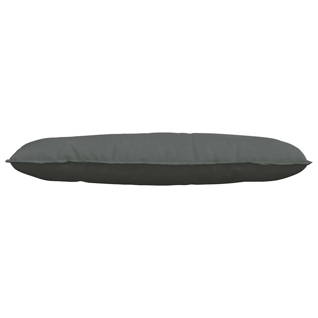 Poglavni vzglavnik Temno siva 120 x 19 x 50 cm blago - slika 5