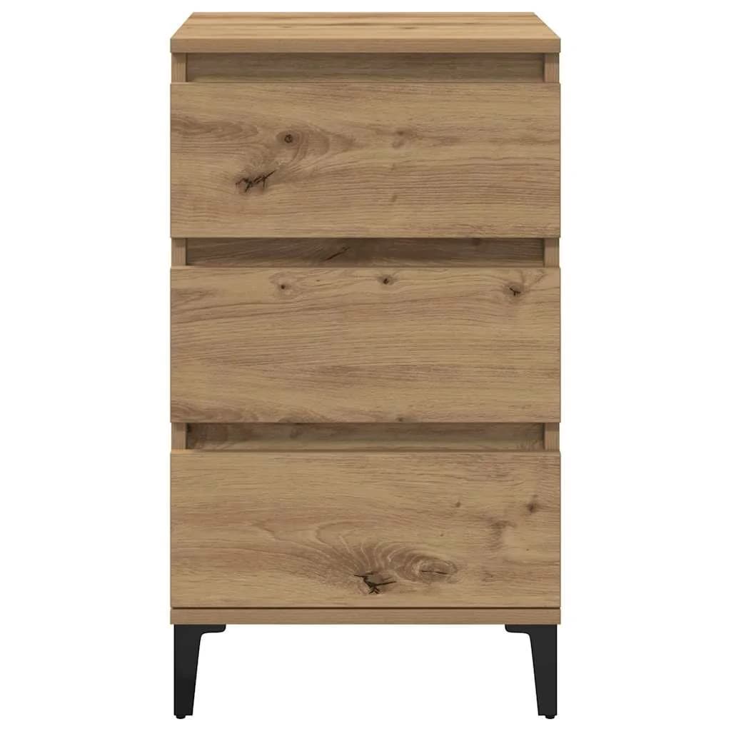 Nočna omarica Umetni hrast 45 x 35 x 44 cm Inženirski les - slika 6