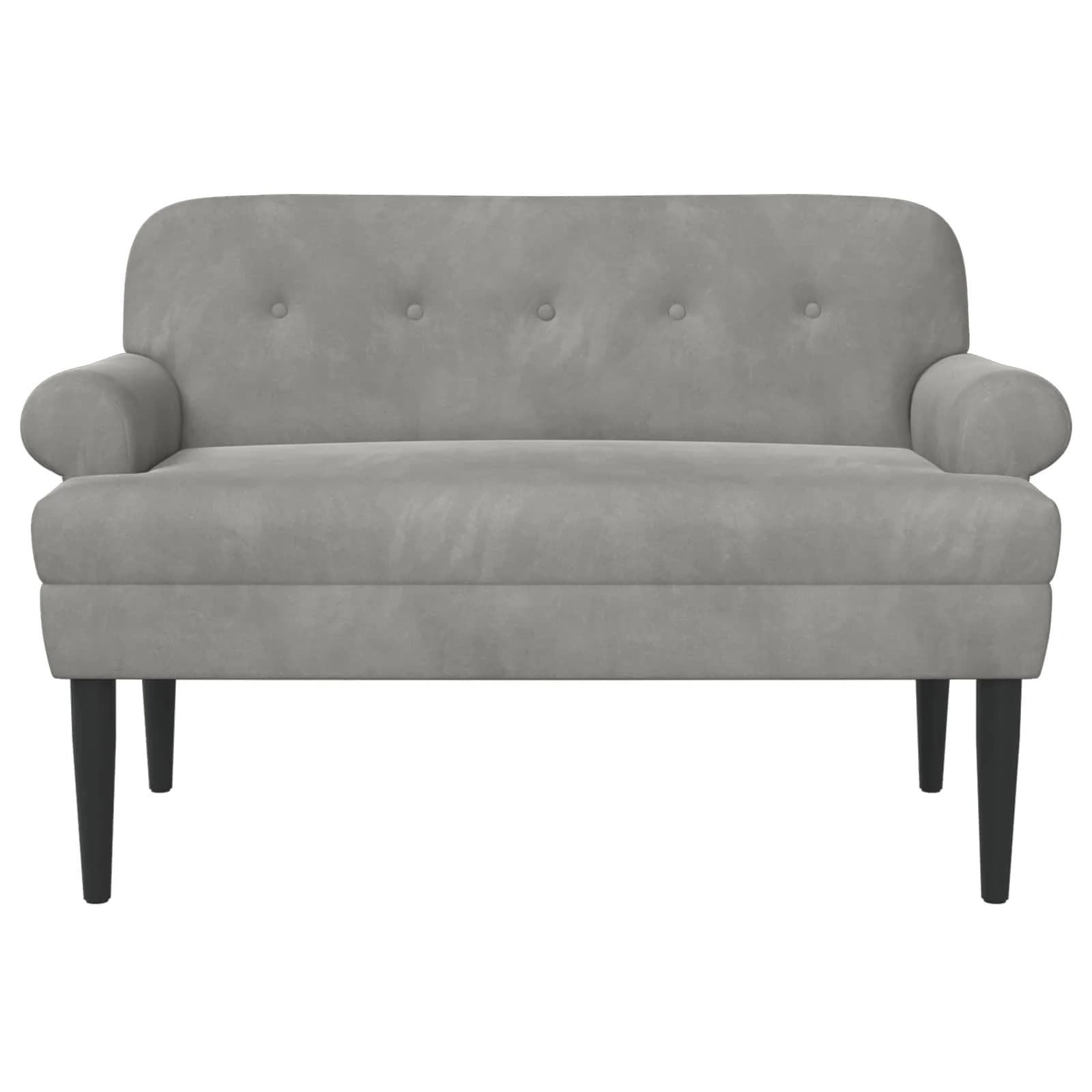 Dvojnica s gumbi Svetlo siva 120 x 66 x 78 cm Žamet - slika 3