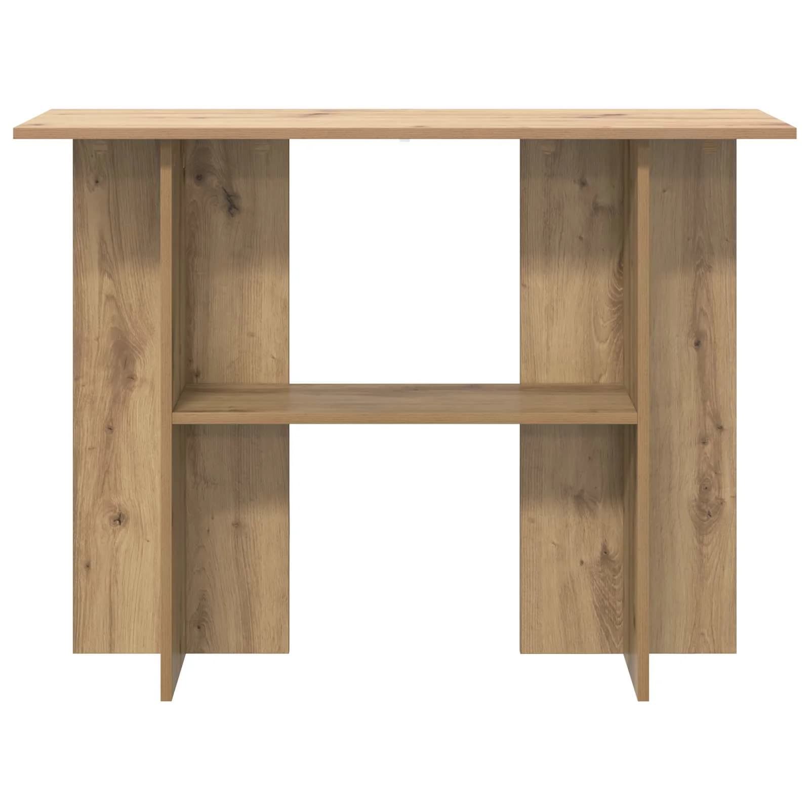 Konzolna miza Artisan hrast 100 x 30 x 75 cm Inženirski les - slika 5