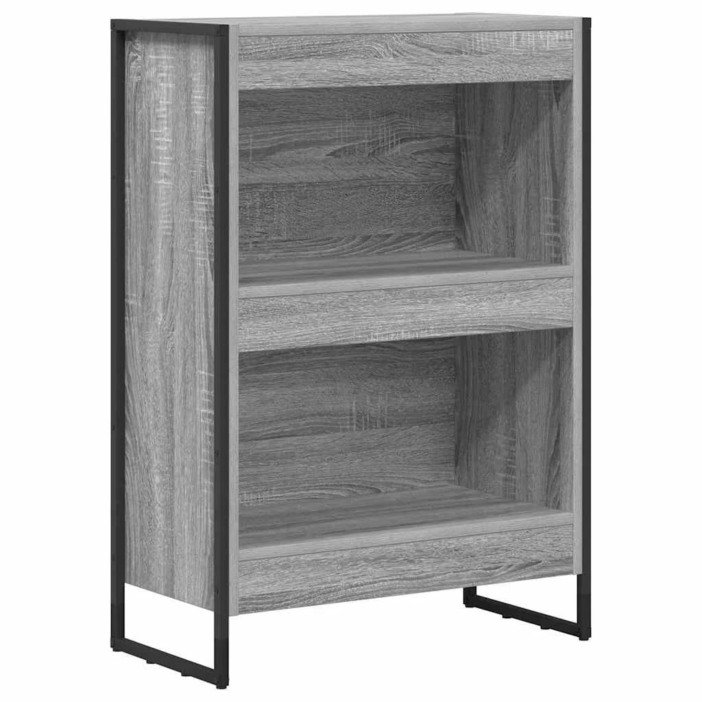 Knjigovni omar 60 x 30 x 86,5 cm Inženirski les Siva Sonoma - slika 2