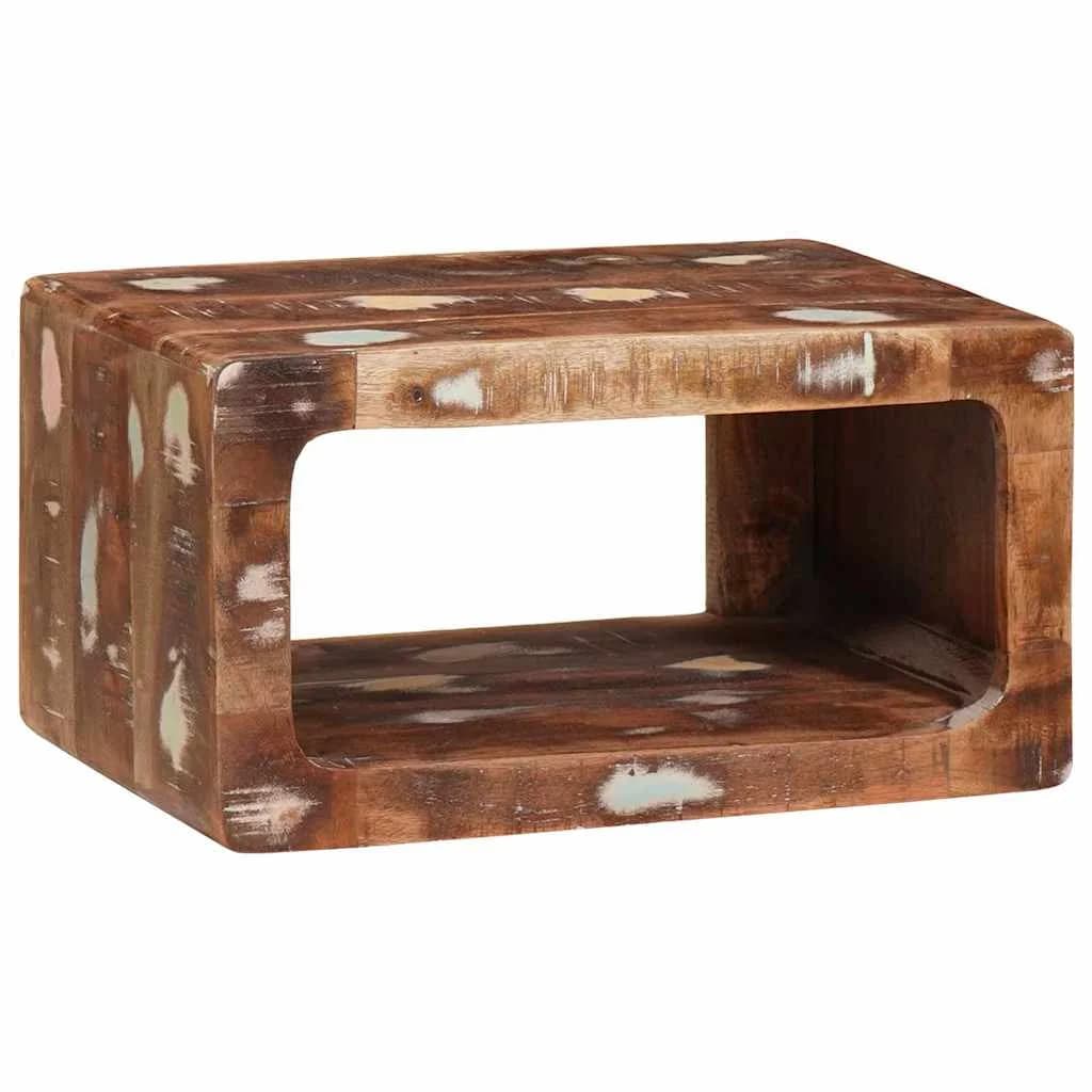 Nočna omarica Rjava 45 x 30 x 24 cm Trdna obnovljena les - slika 2