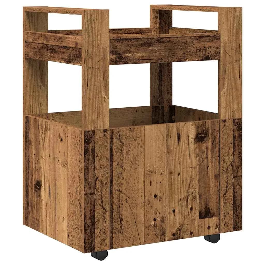 Kuhinjski voziček Star les 60 x 45 x 80 cm Inženirski les - slika 8