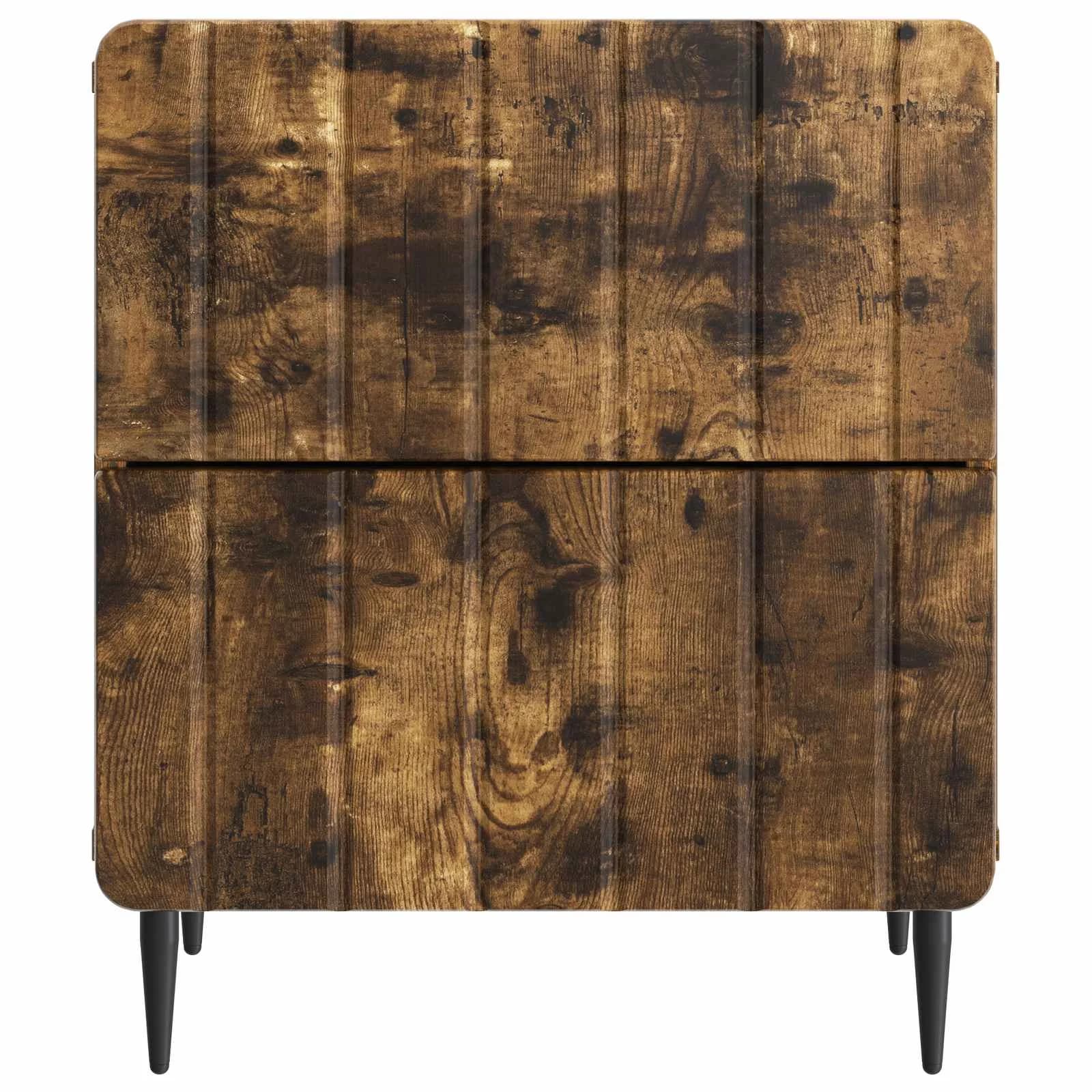 Nočna omarica Dimljen hrast 43 x 34,5 x 49,5 cm Inženirski les - slika 5