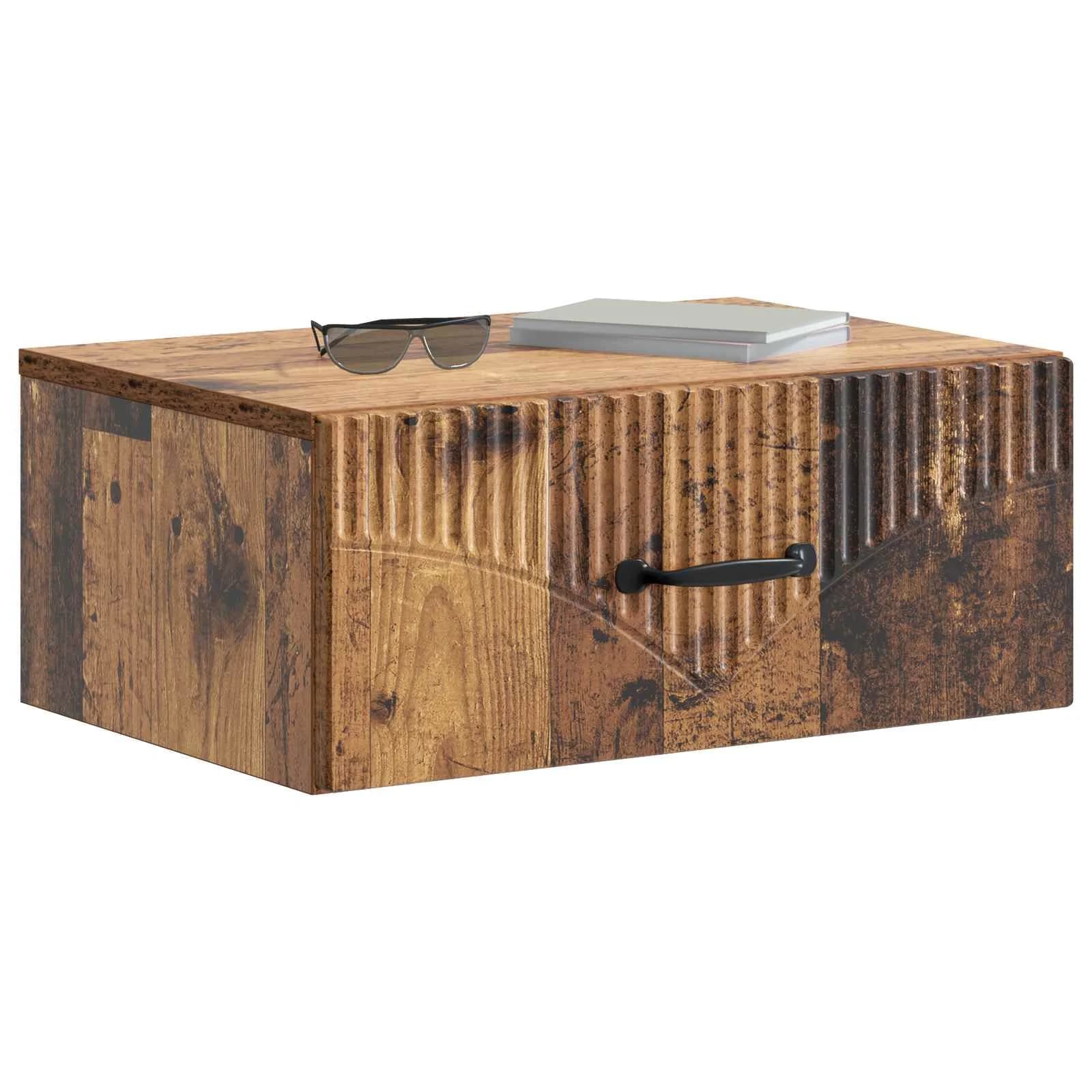 Stenski nočni omarici Star les 49 x 34,5 x 20 cm Inženirski les - slika 3