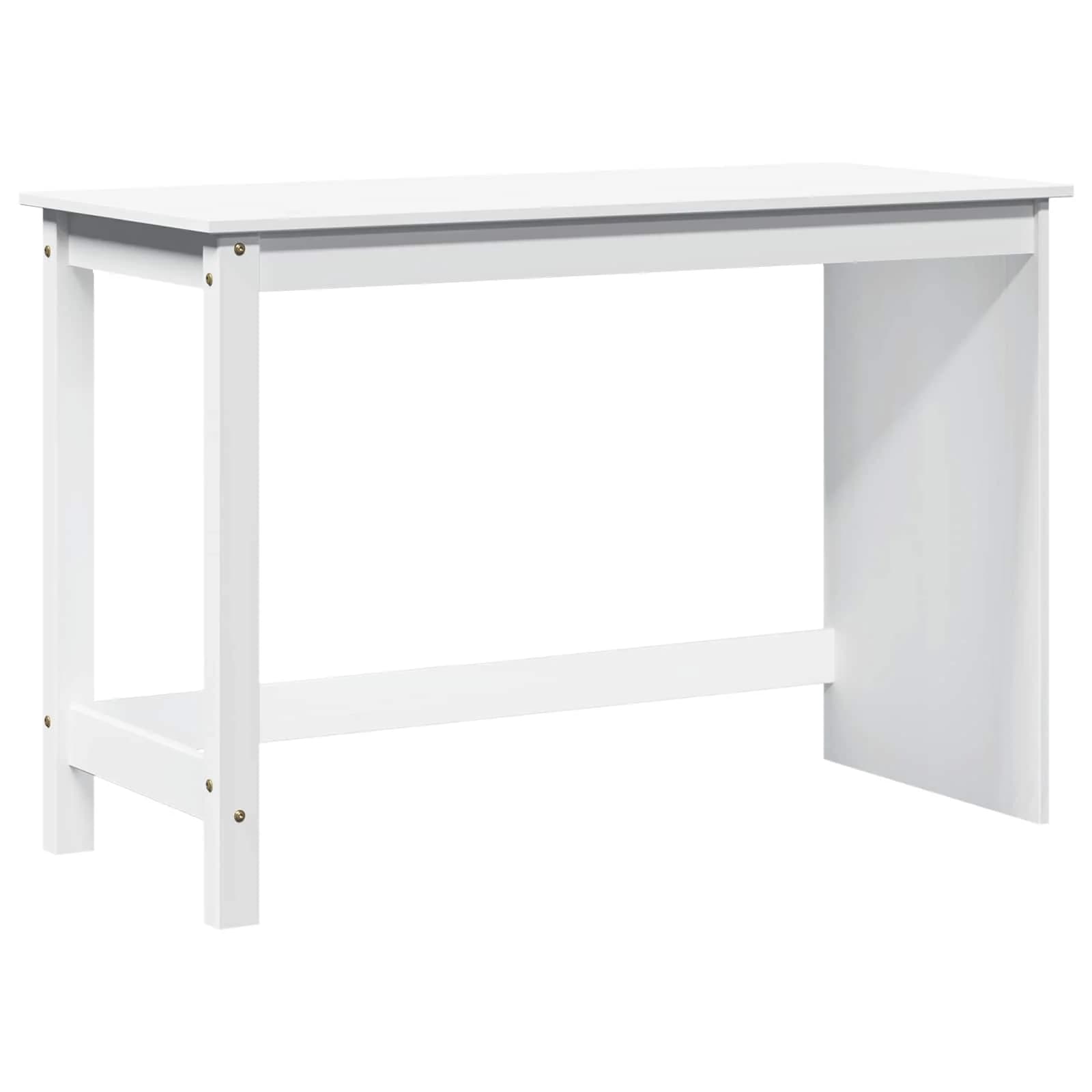 Miza Bela 112 x 50 x 75 cm Masivno borovo les - slika 2