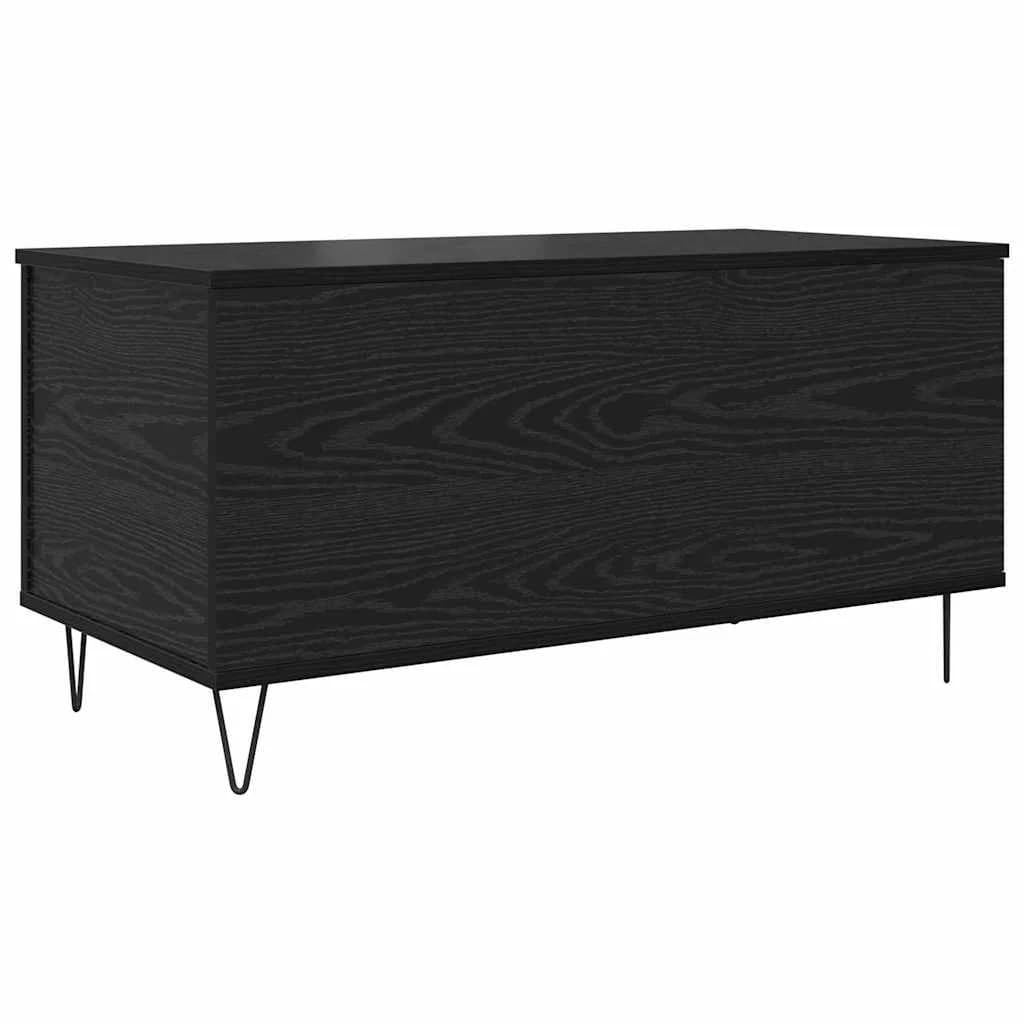 Klubska miza Črni hrast 90 x 44.5 x 45 cm Inženirski les - slika 8