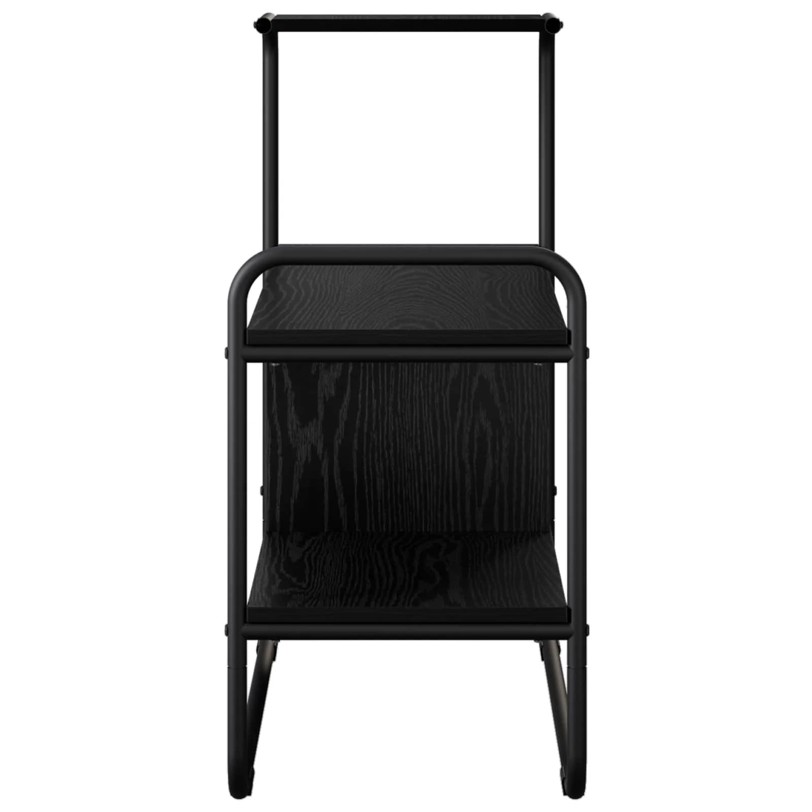 Konzolna miza Črni hrast 80 x 35 x 75 cm Inženirski les - slika 5