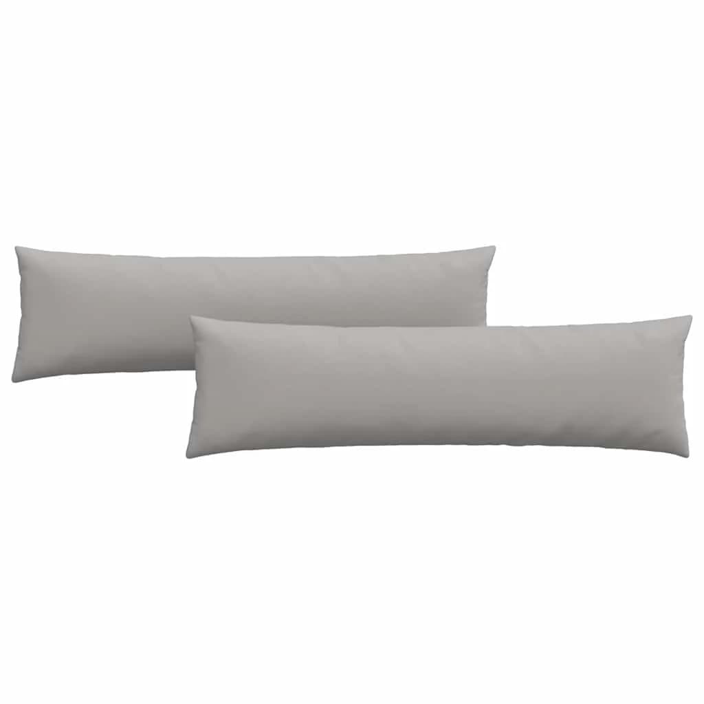 Blazine za kavč 2 kos blago Oblačno siva 145 x 40 cm - slika 2