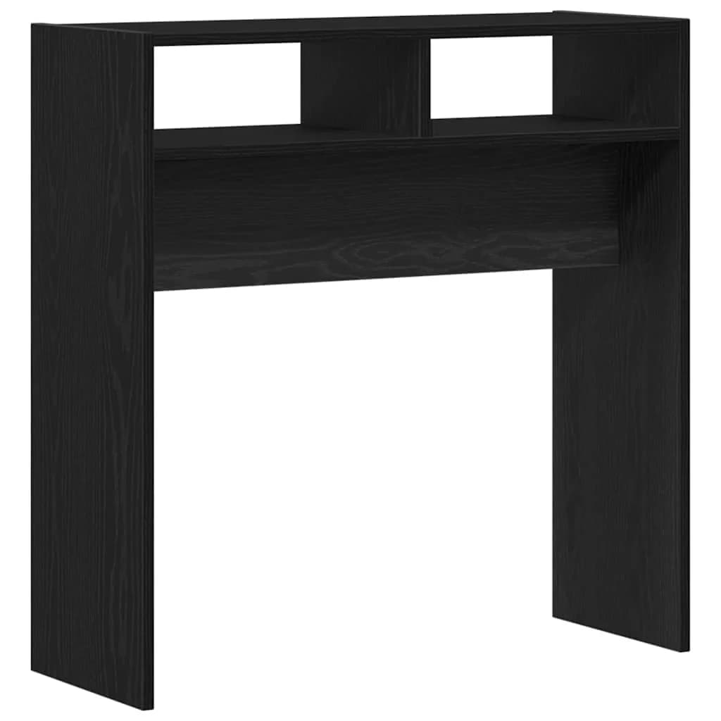 Konzolna miza Črna Orehovina 78 x 30 x 80 cm Inženirski les - slika 2