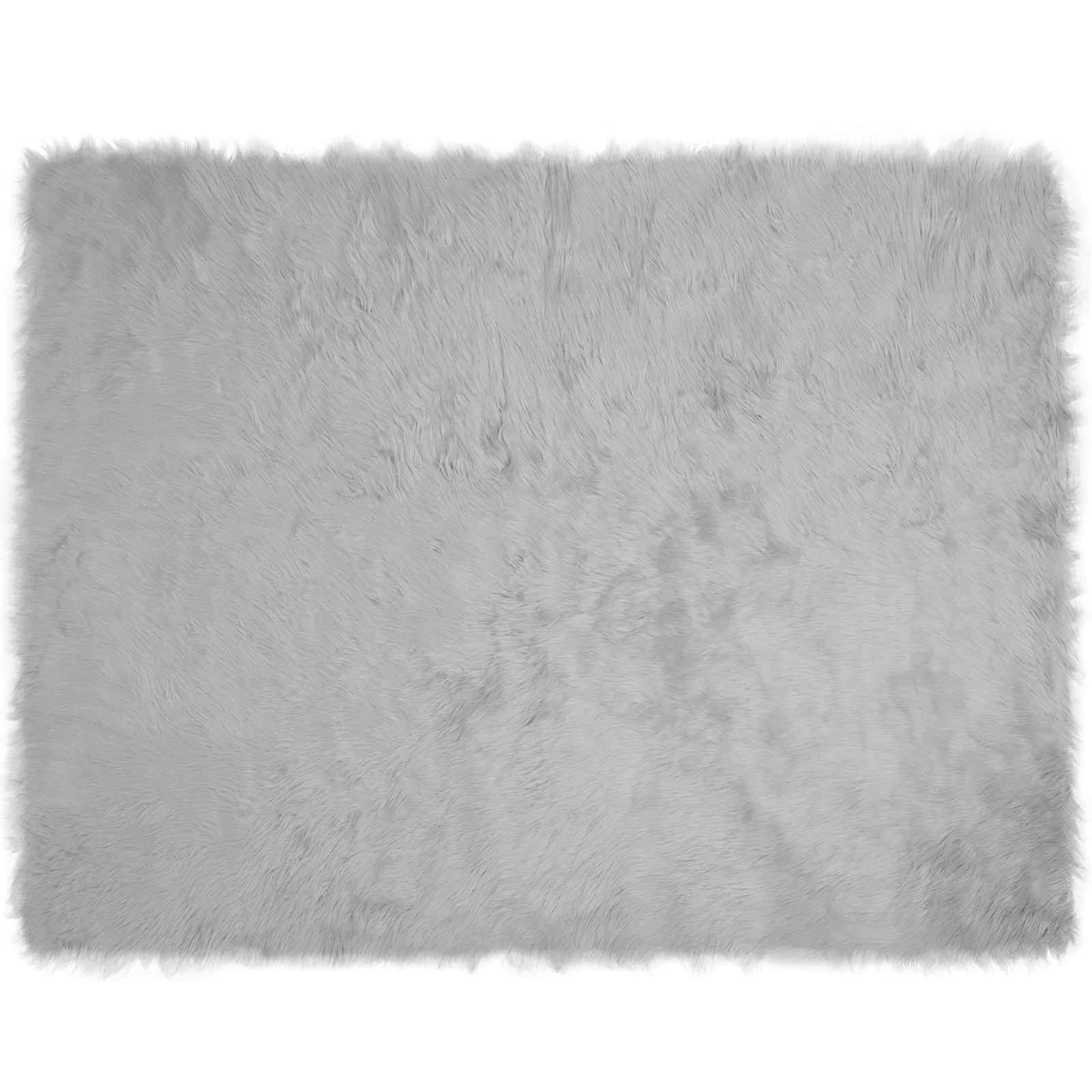 Preproga iz umetnega ovčjega krzna TAFALLA Siva 240 x 340 cm - slika 2