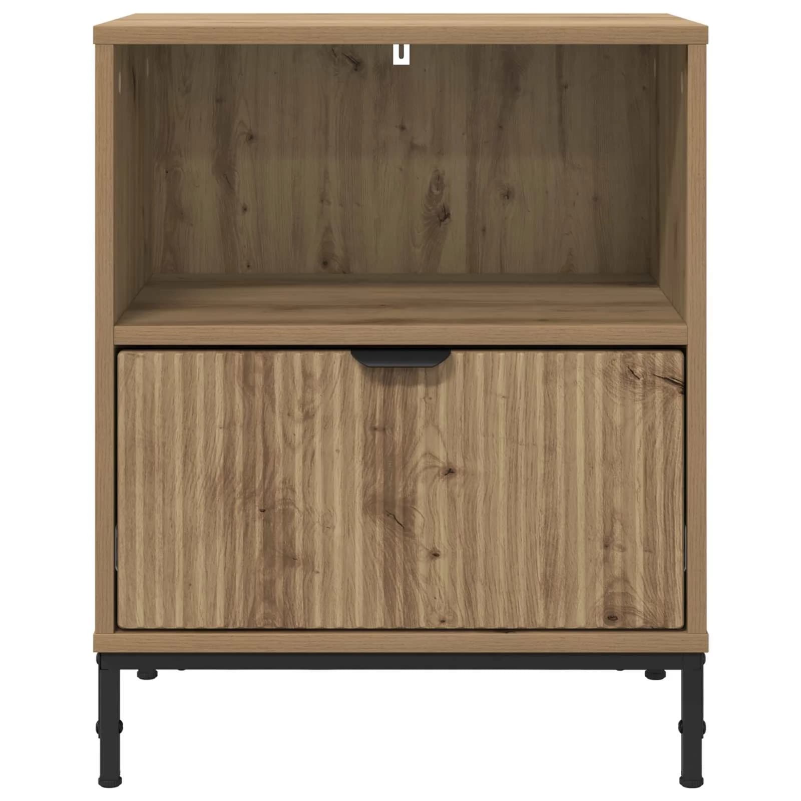 Nočna omarica artisan hrast 49 x 36 x 61 cm Inženirski les - slika 6