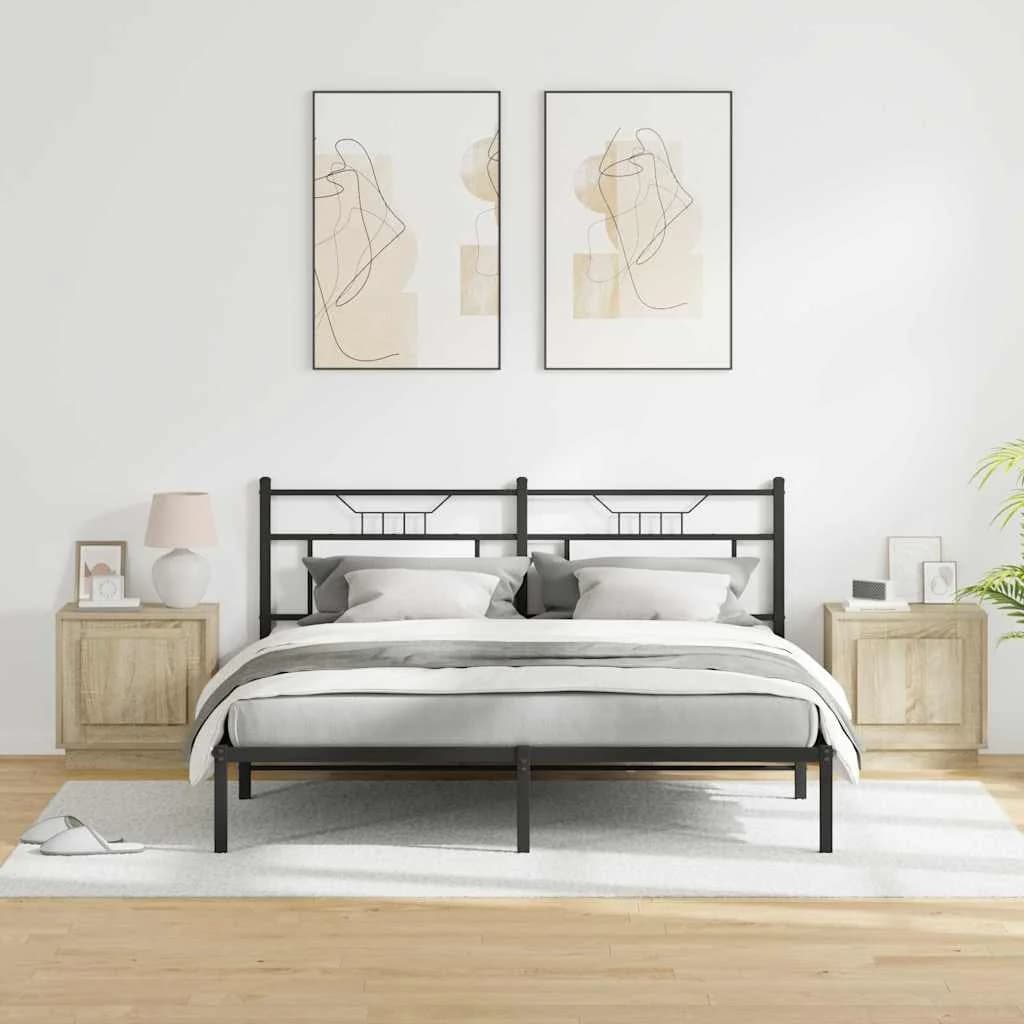 Nočna omarica 2 kos Sonoma hrast 44 x 34,5 x 45 cm - slika 4