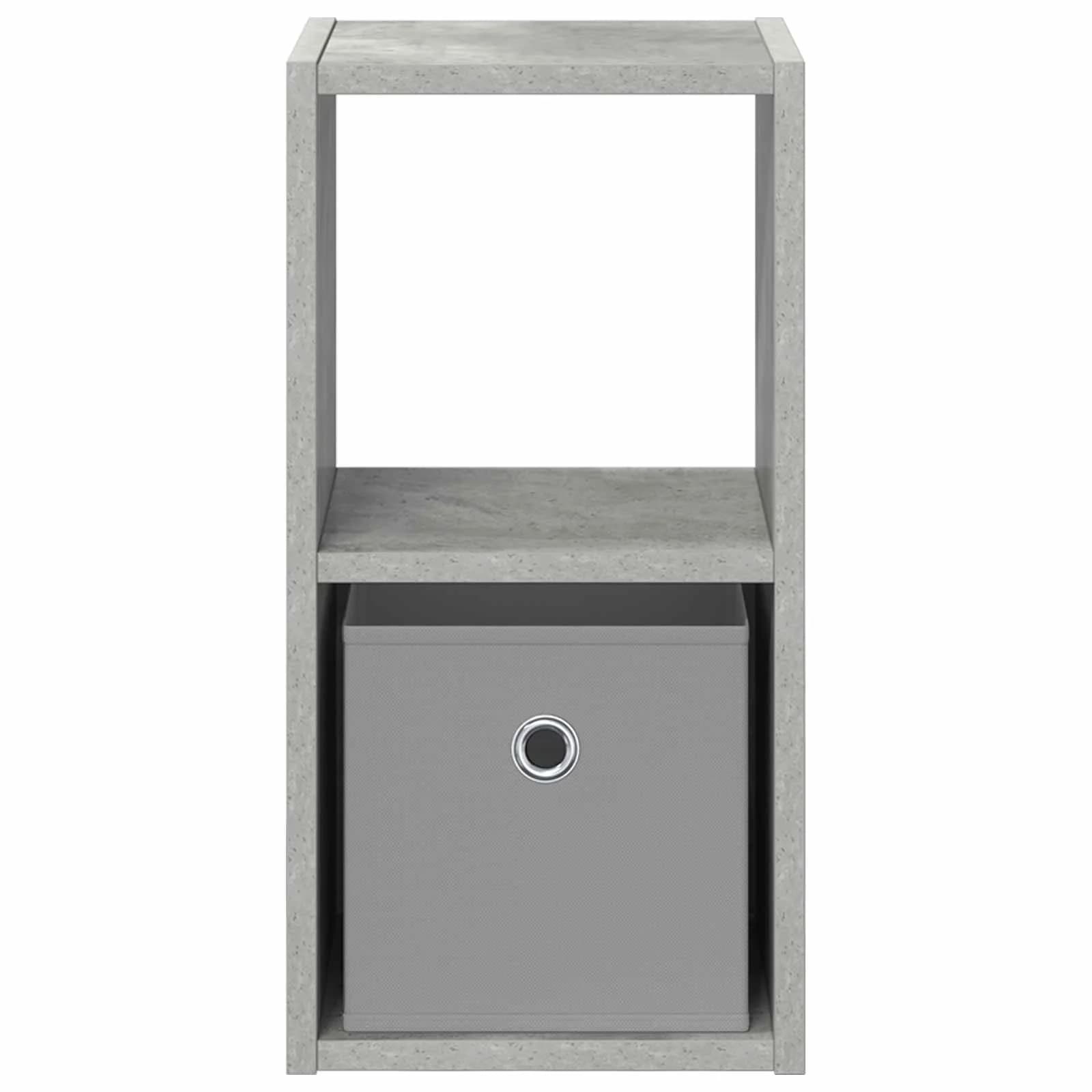 Nočna omarica Betonsko siva 25,5 x 22 x 49,5 cm Inženirski les - slika 6
