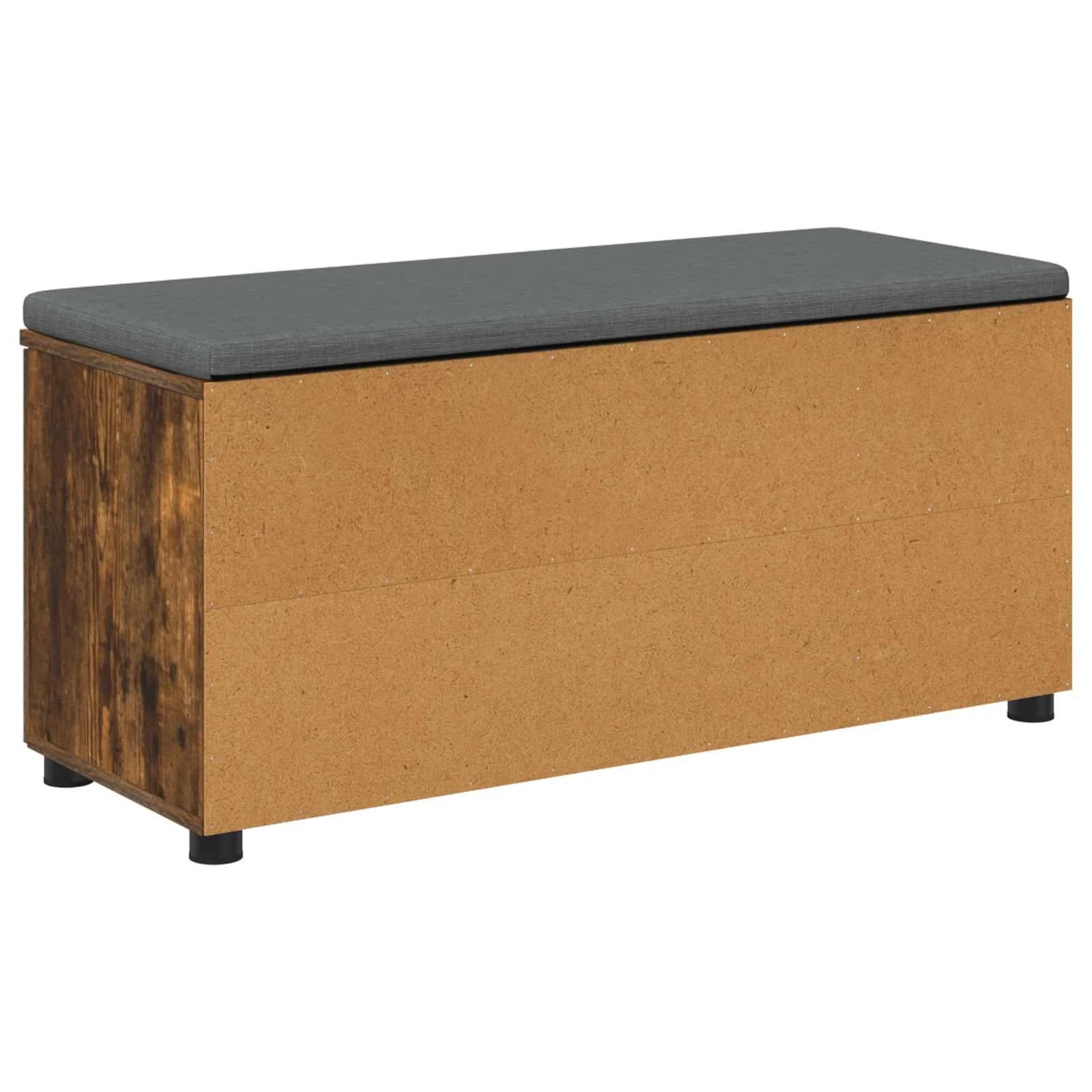 Haldna klop z blazino s polico Dimljeni Hrast 100 x 38 x 46 cm - slika 8