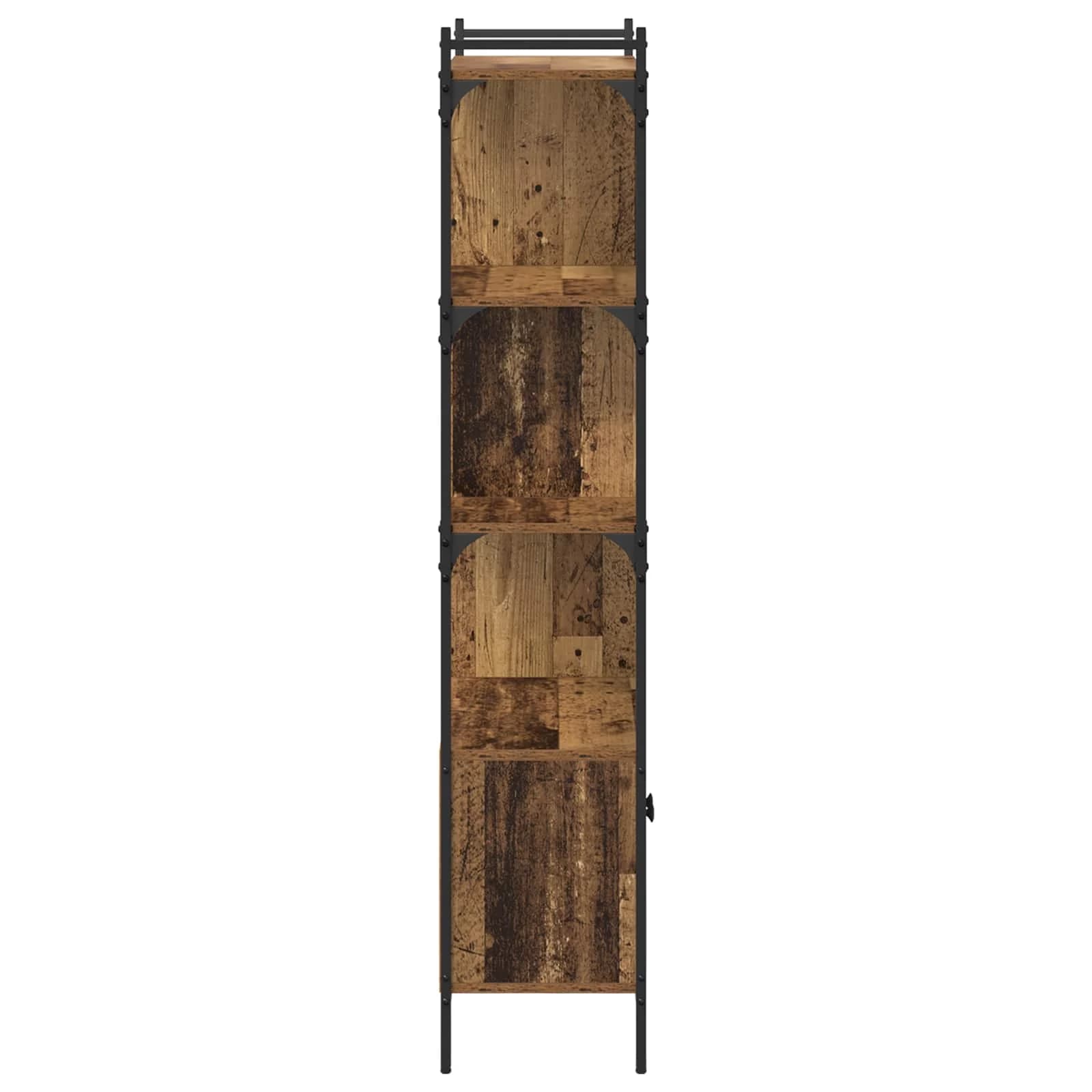 Knjižna omara 6 nivojev 76,5 x 30 x 154,5 cm Inženirski les - slika 7