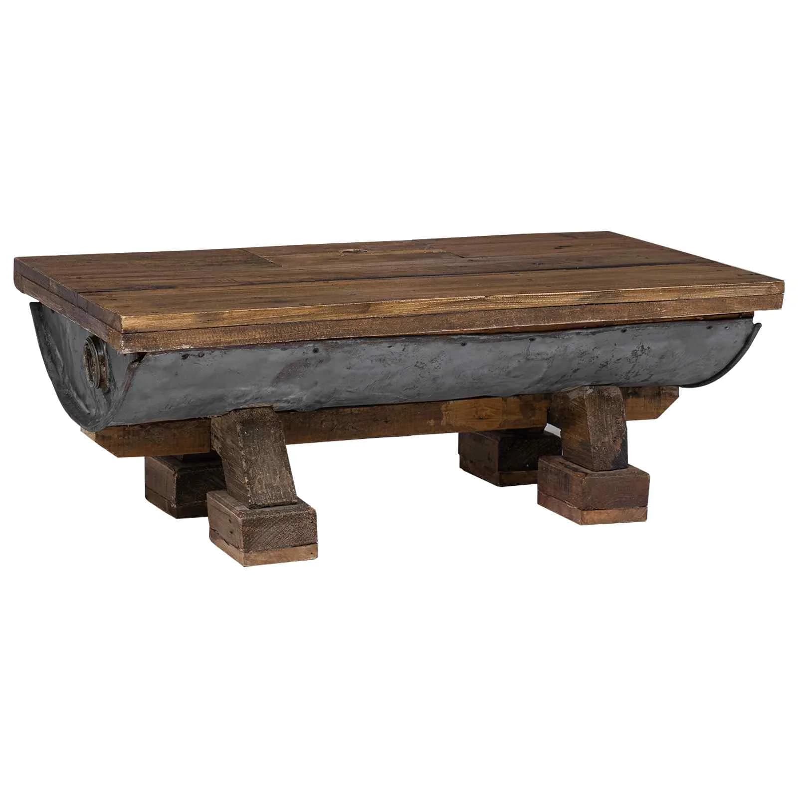Klubska miza Naravna 90 x 50 x 35 cm les - slika 6