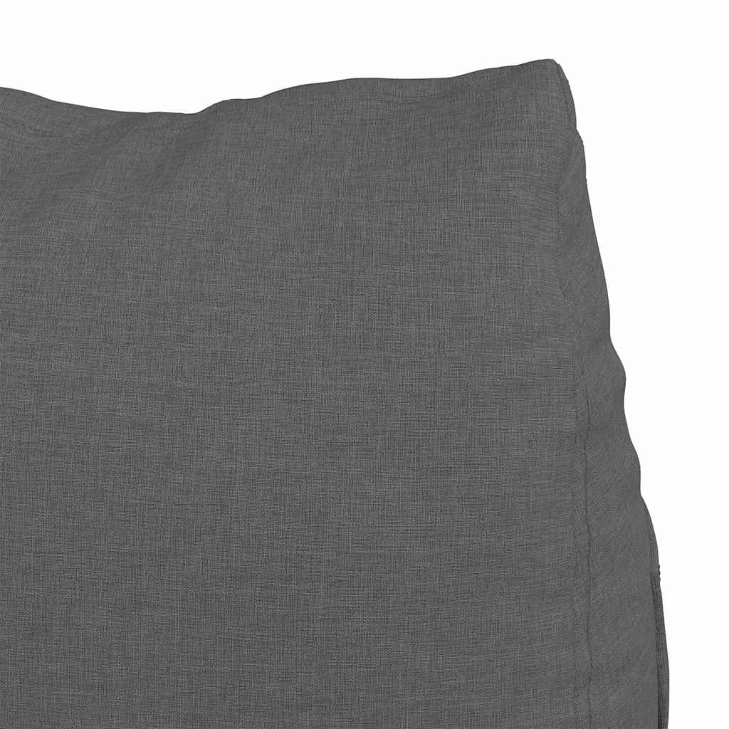 Poglavni vzglavnik Temno siva 60 x 20 x 50 cm blago - slika 8