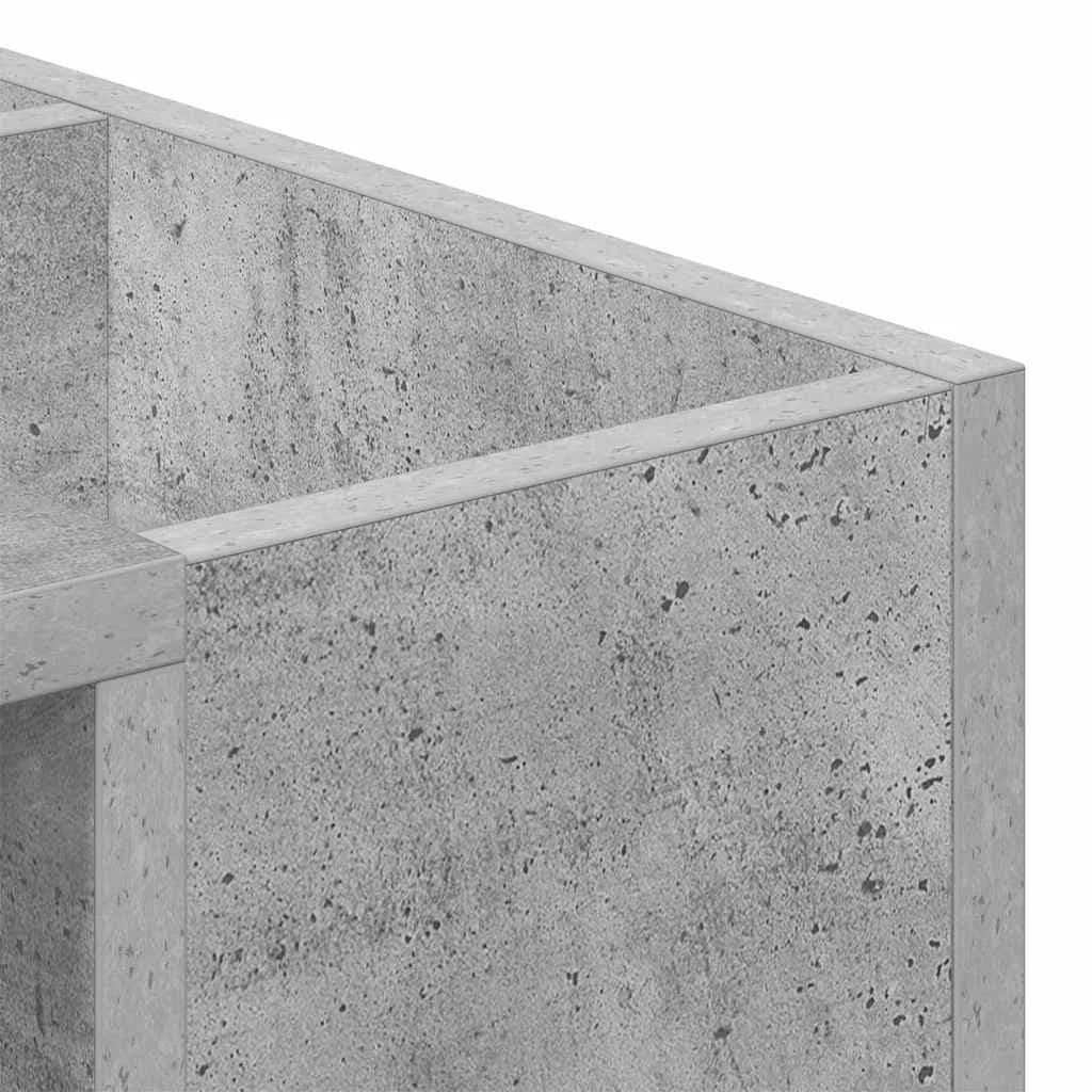 Klubska miza Betonsko siva 101,5 x 50 x 37 cm Inženirski les - slika 8