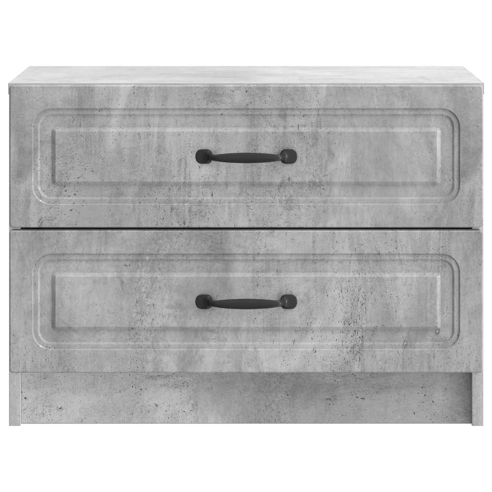 Nočna omarica Betonsko siva 62 x 34,5 x 44,5 cm Inženirski les - slika 5