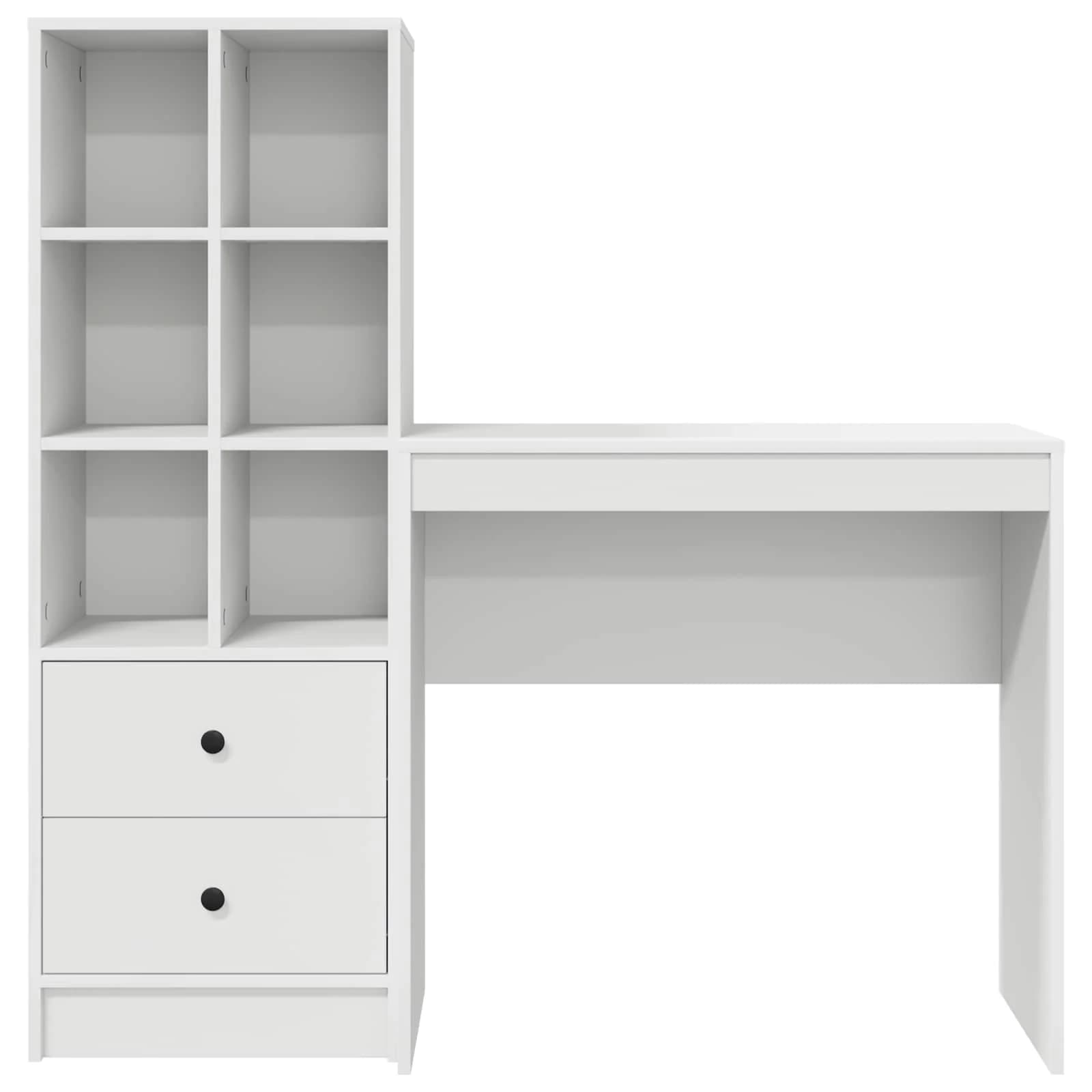 Miza Bela 125,5 x 40 x 127 cm 2 kos - slika 8