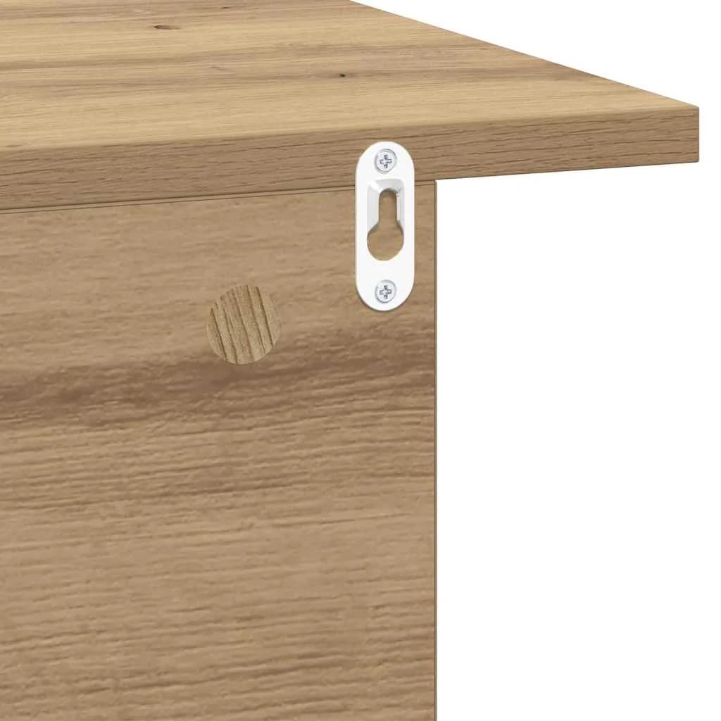Nočna omarica 2 kos Umetni hrast 40 x 30 x 25 cm Inženirski les - slika 10