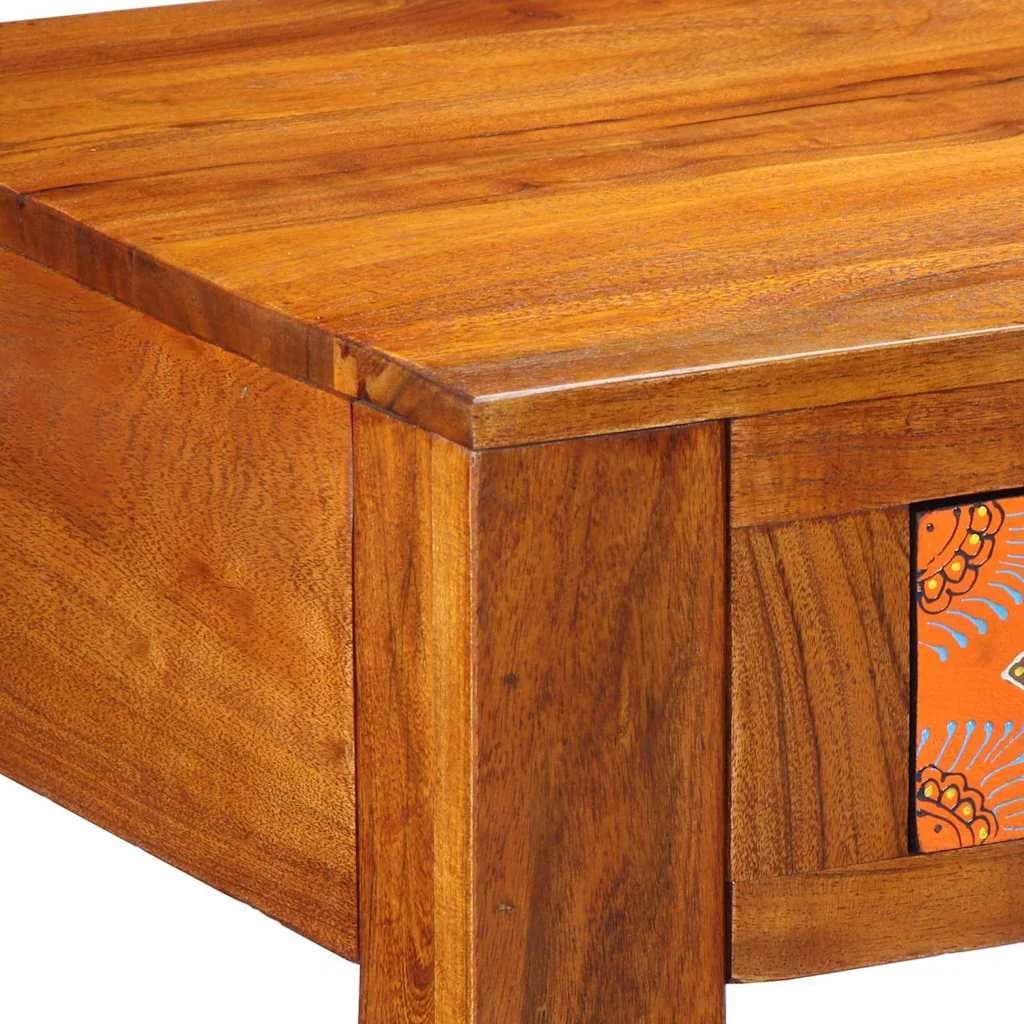 Pisalna miza s predalom s shranjevanjem Rjava 100 x 50 x 75 cm - slika 10