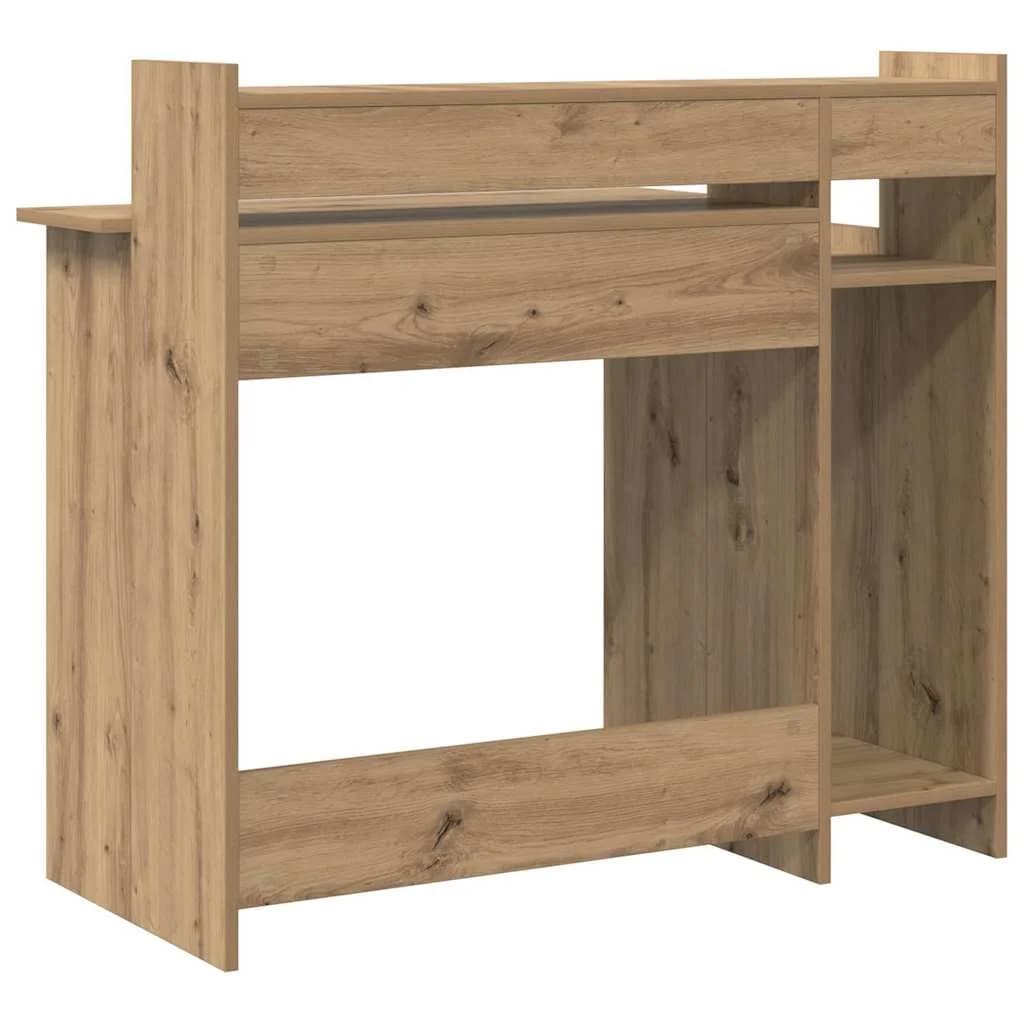 Miza Umetni hrast Inženirski les 97 x 45 x 90 cm - slika 11