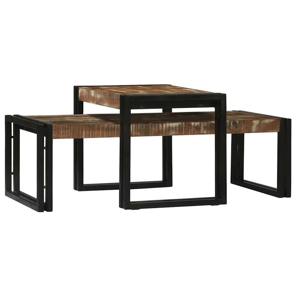 Klubska miza 2 kos večbarvno 48 x 40 x 40 cm - slika 2