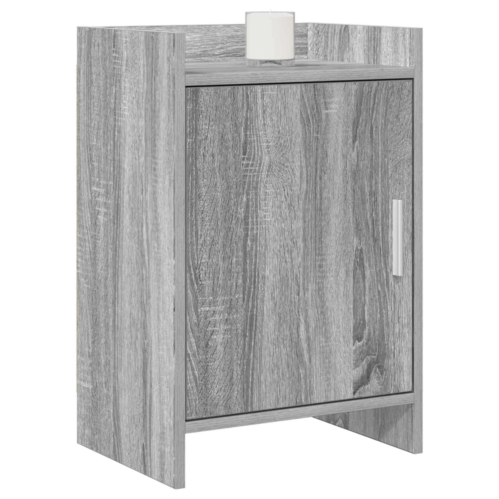 Posteljne mize 2 kos Siva Sonoma 40 x 30 x 60 cm Inženirski les - slika 2