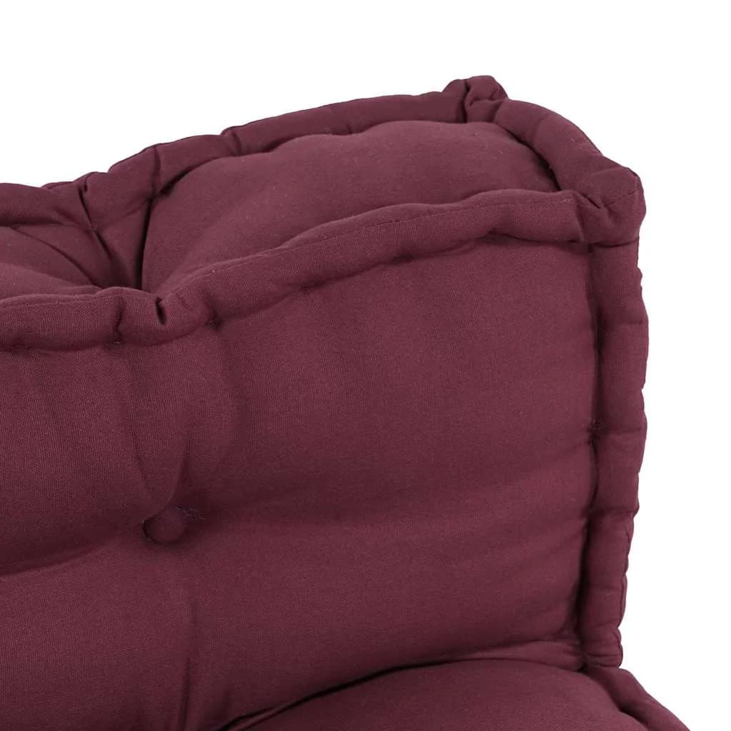 Blazina za paletni kafi 2 kos Blago Bordo 120 x 80 x 38 cm - slika 6