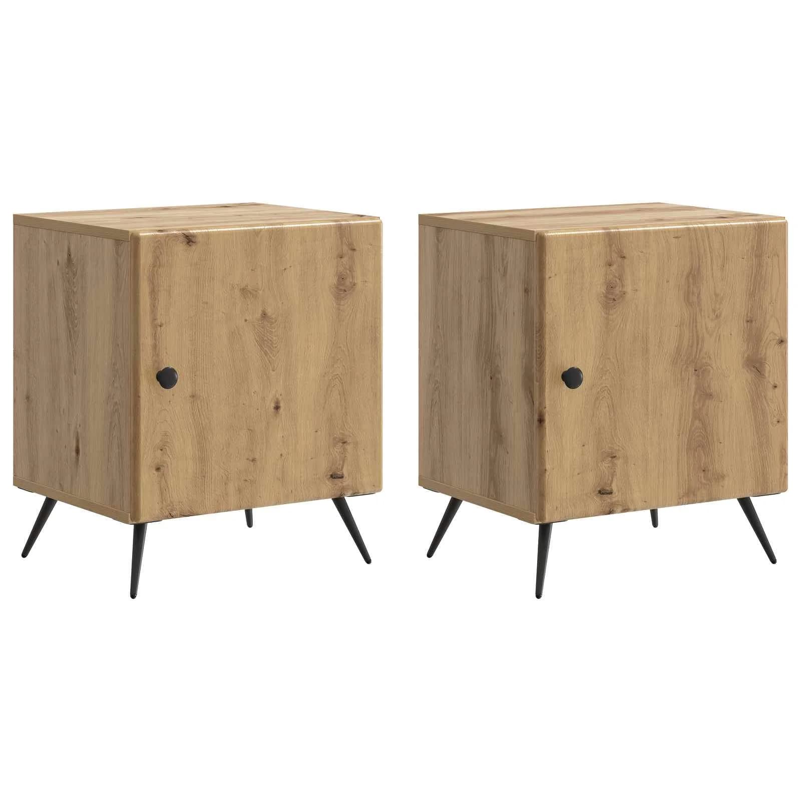 Nočna omarica 2 kos Artisan hrast 43 x 34,5 x 50 cm - slika 2
