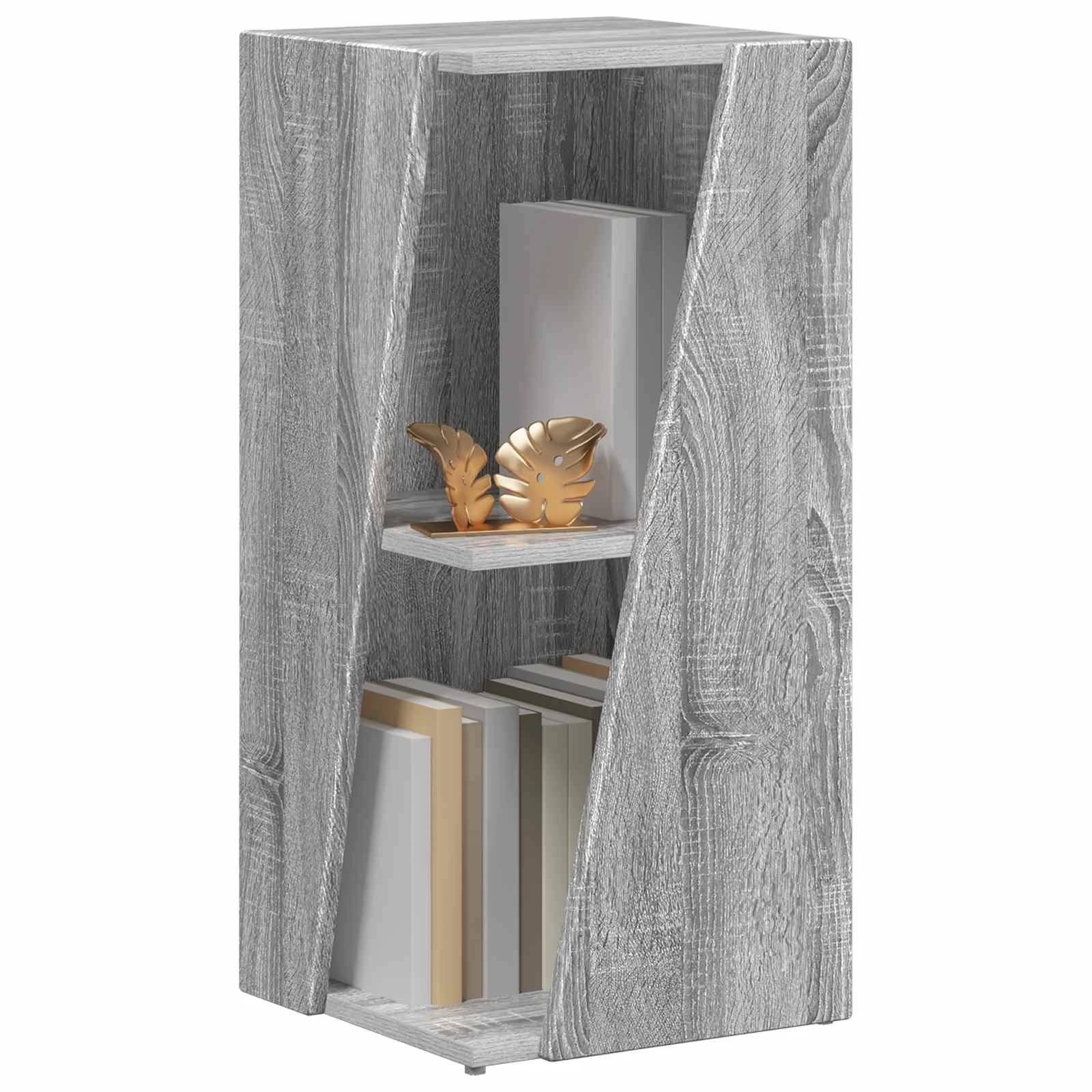 Stranski polic 33 x 32 x 70,5 cm Inženirski les Siva Sonoma - slika 3
