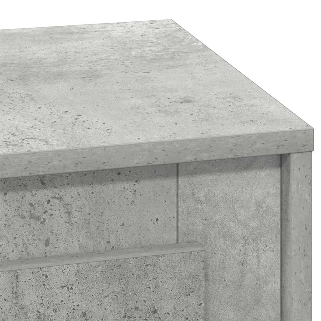Nočna omarica Betonsko siva 44 x 34,5 x 45 cm Inženirski les - slika 10