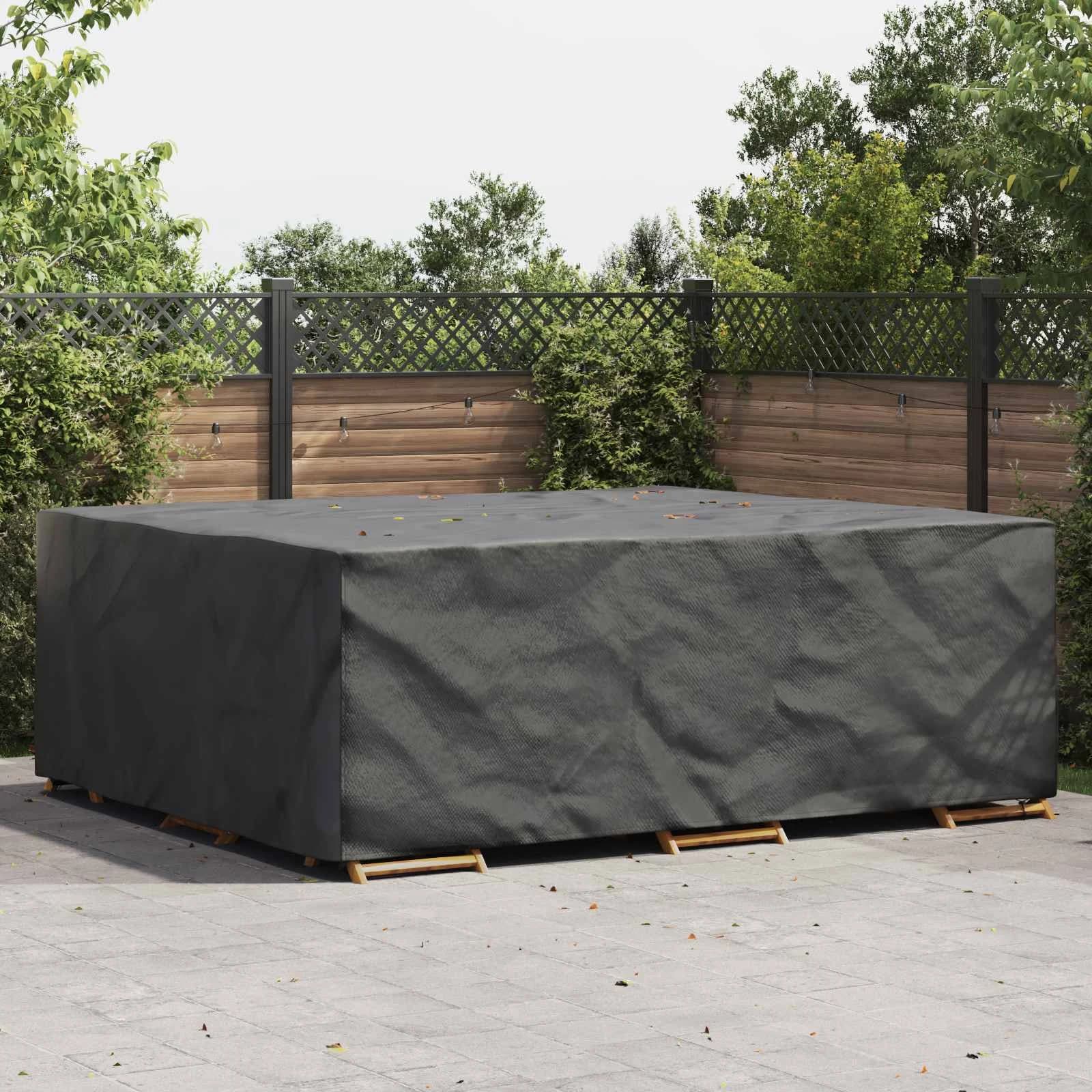 Prevleka za pohištvo Enobarvno Črna 300 x 250 x 100 cm 210D