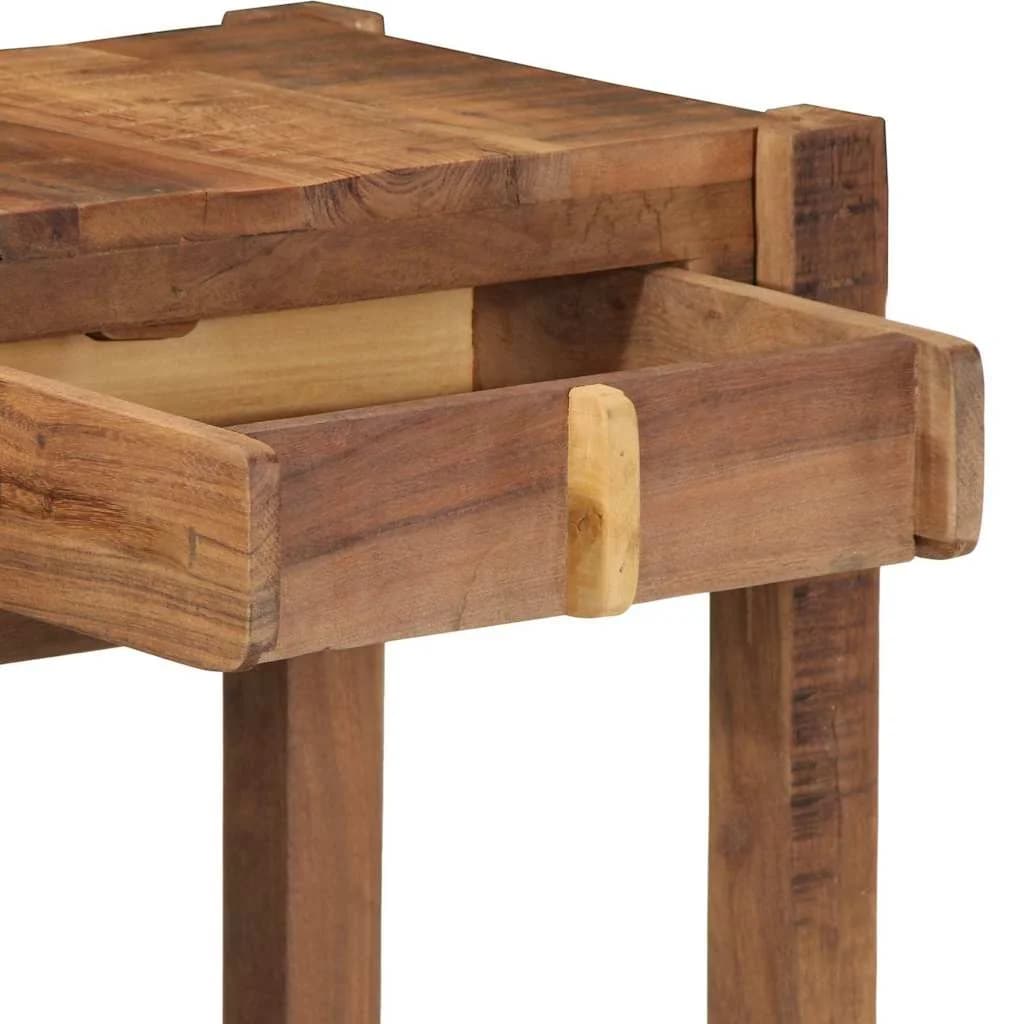 Konzolna miza Rjava 107 x 33 x 76 cm Trdna obnovljena les - slika 10