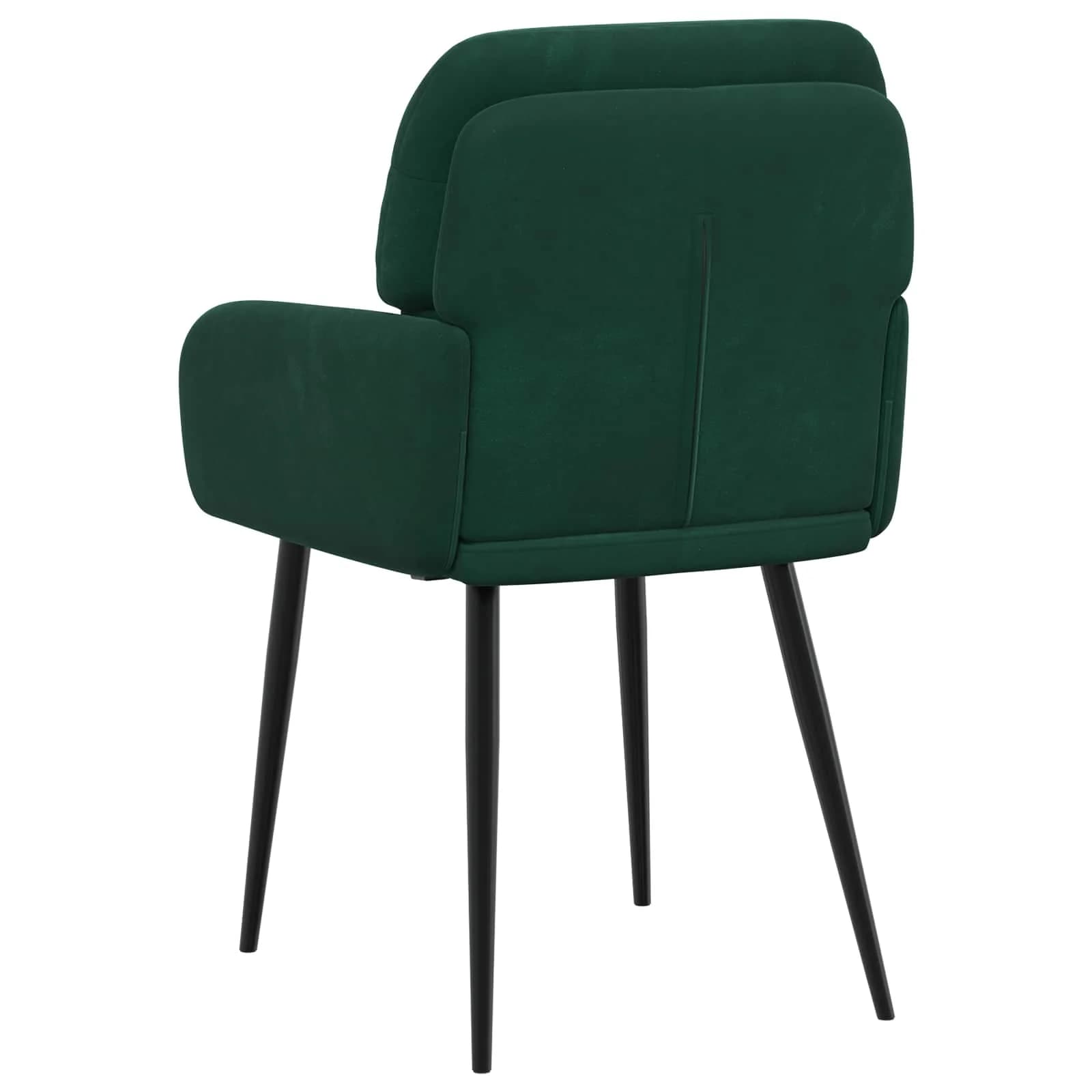 Jedilni stoli 6 kos Žamet Temno zelena 59 x 59,5 x 90 cm - slika 5