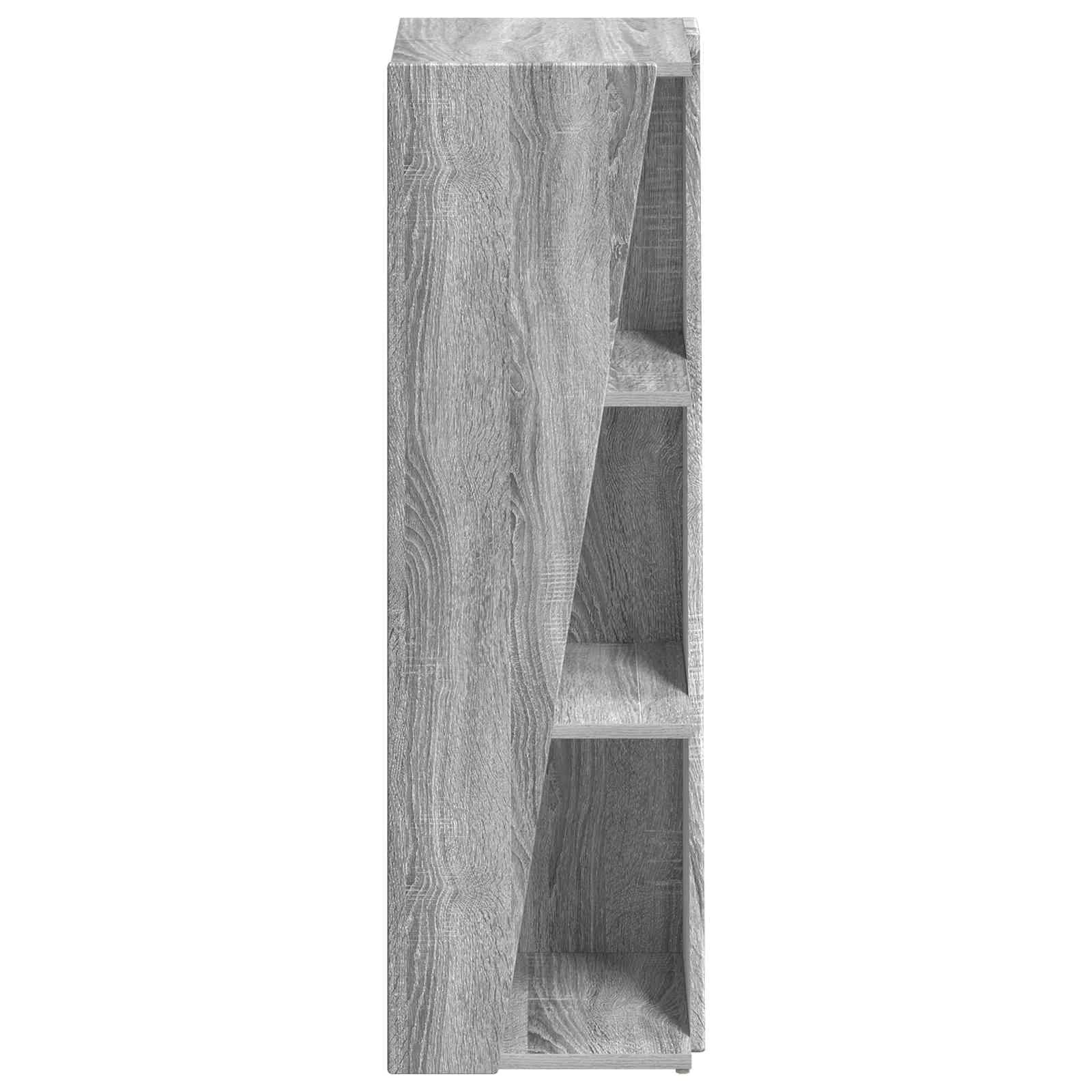 Stranski polic 33 x 32 x 100,5 cm Inženirski les Siva Sonoma - slika 6