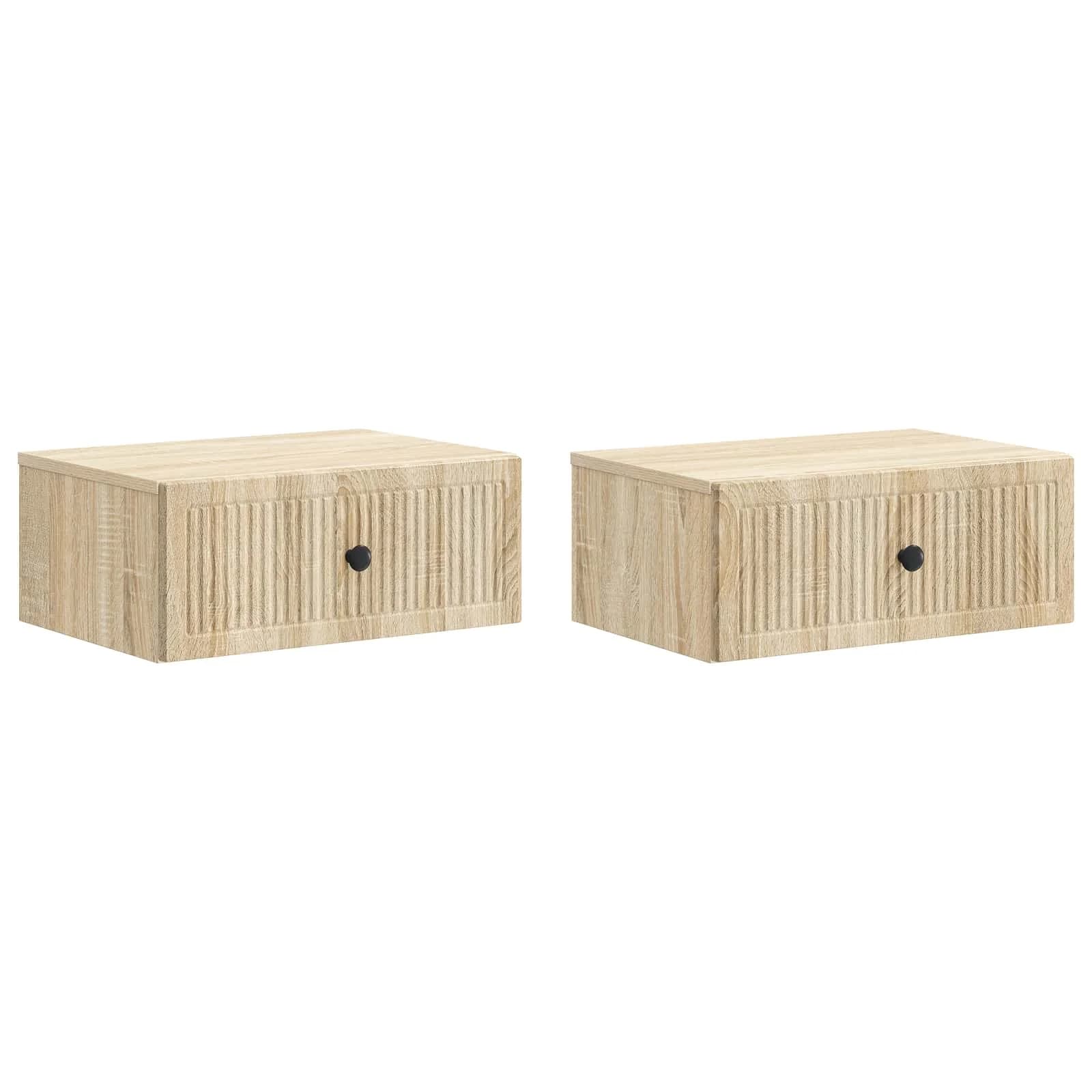 Nočna omarica 2 kos Sonoma hrast 49 x 34,5 x 20 cm - slika 2