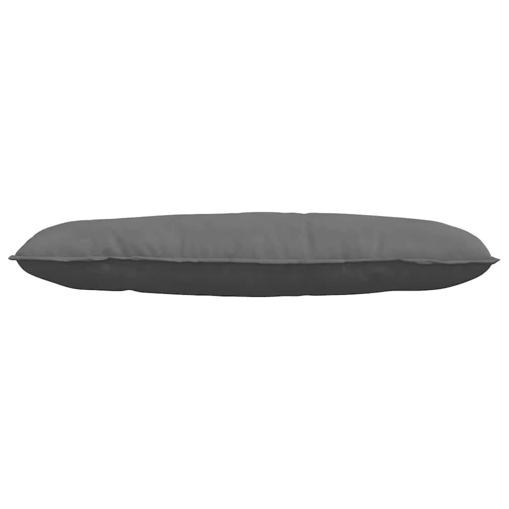 Poglavni vzglavnik Temno siva 120 x 50 cm Mikrofiber tkanina - slika 5