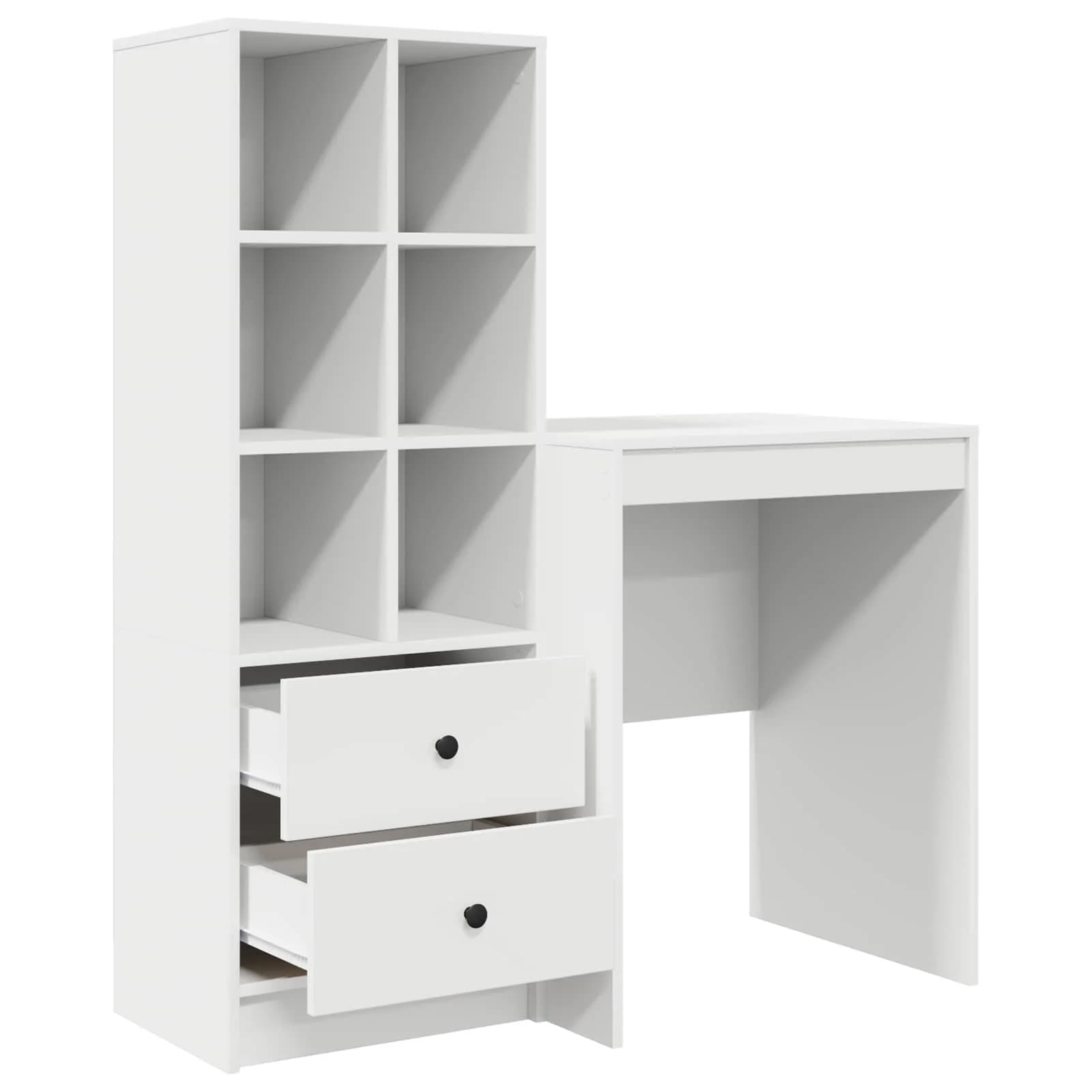Miza Bela 145,5 x 40 x 127 cm 2 kos - slika 7