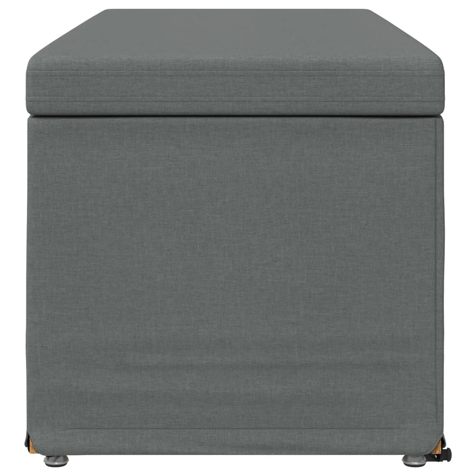 Stolica Temno siva 101 x 41 x 40 cm Tkanina in obdelano les - slika 5