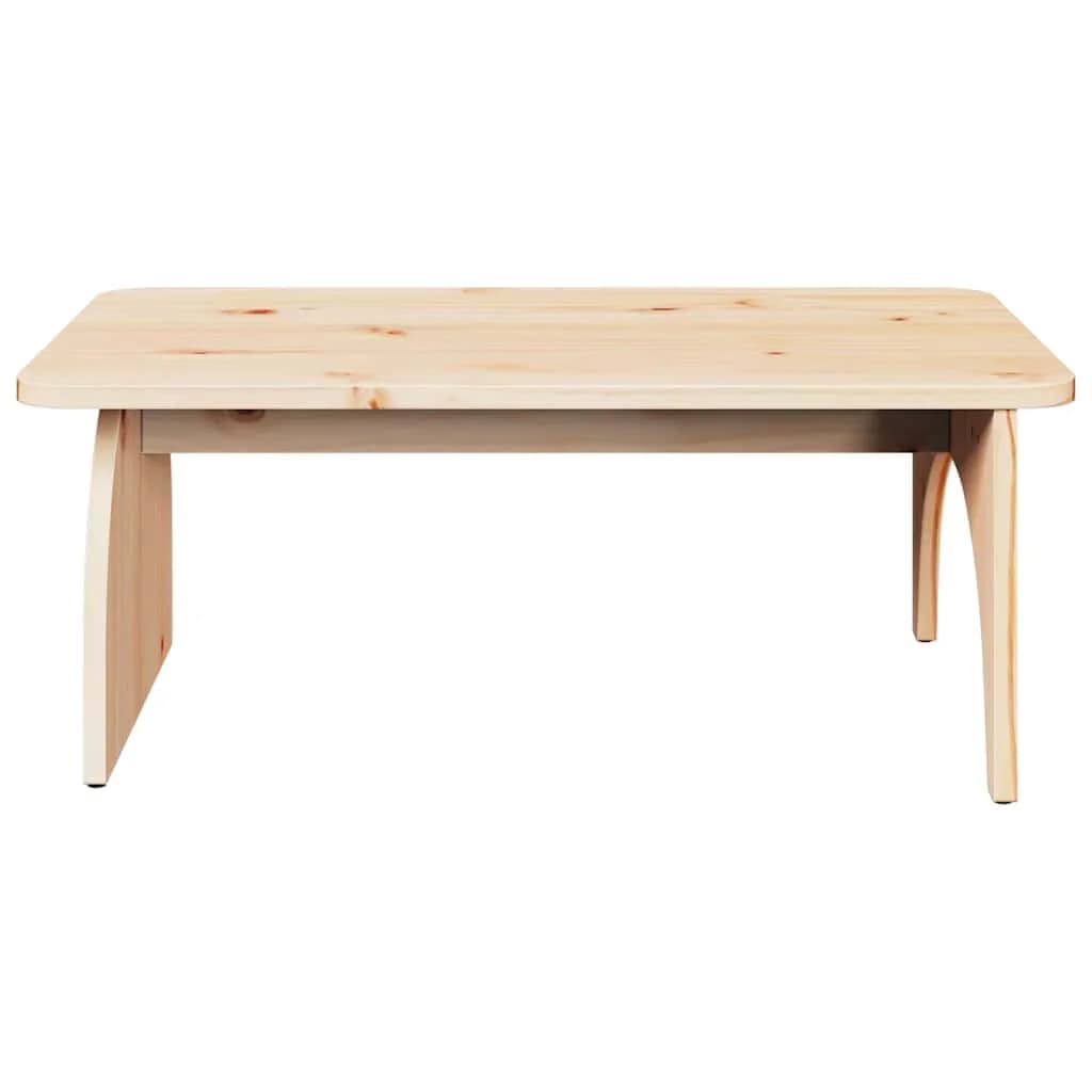 Klubska miza Naravna 80 x 50 x 31 cm Trdna borovina - slika 6