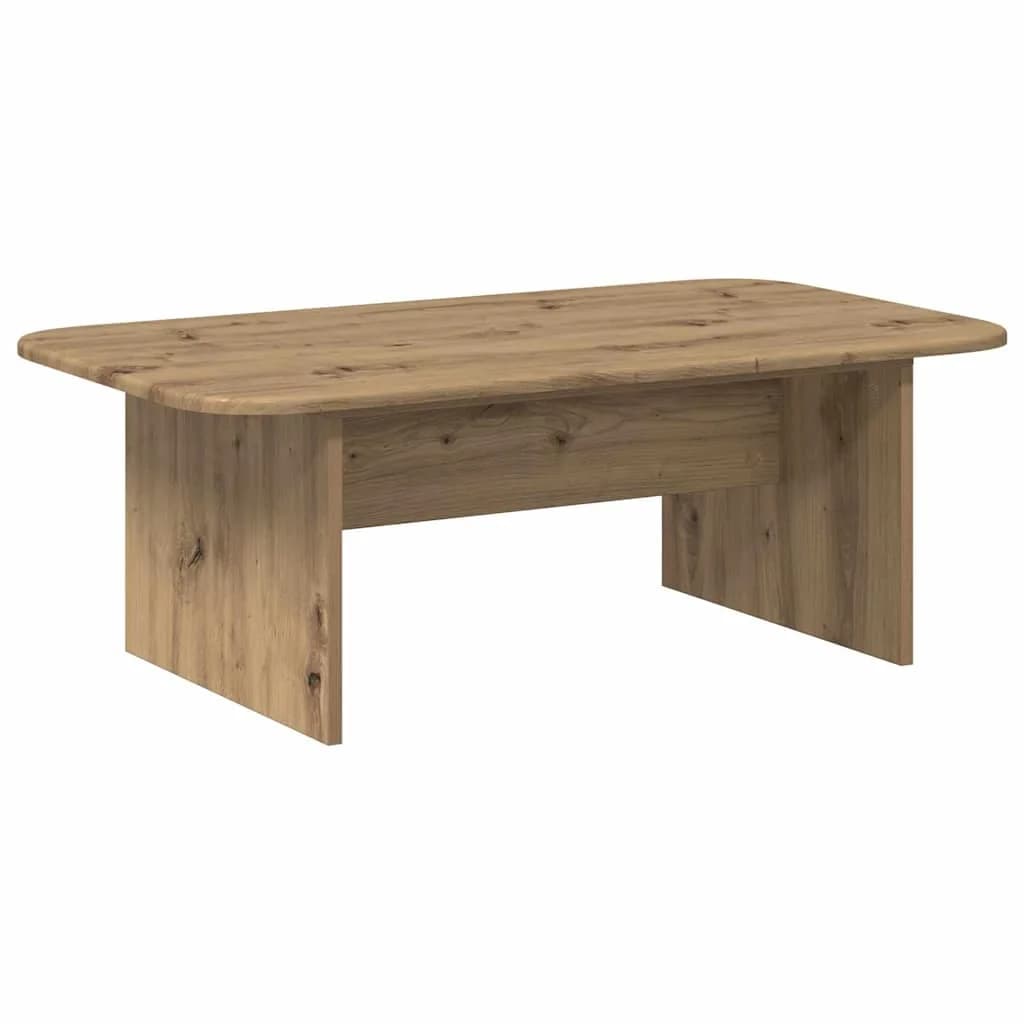 Klubska miza Umetni hrast 93 x 53 x 33 cm Inženirski les - slika 7